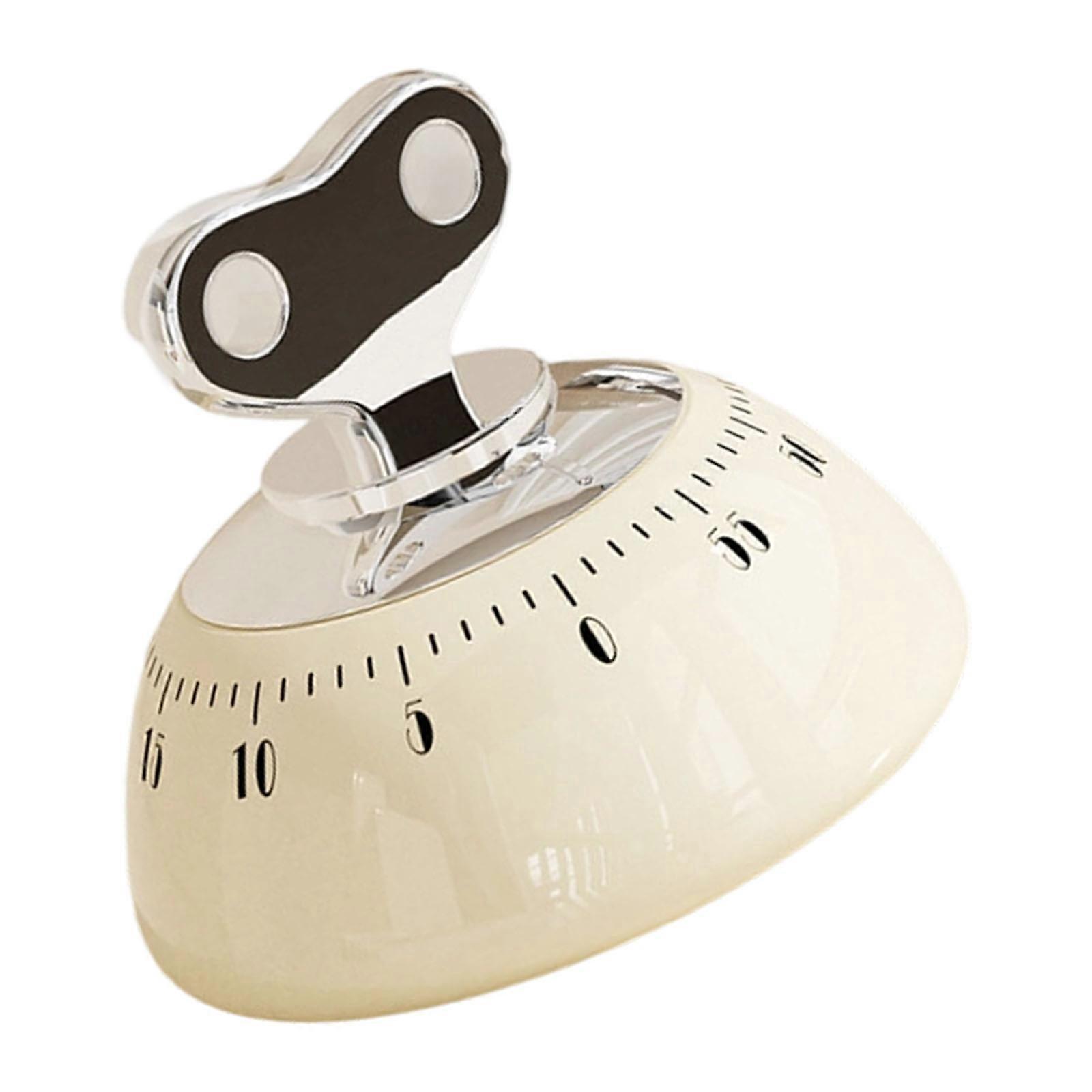Extra Large Dials Magnetic Timer For Baking Exercise Study 60 Minutes Count Down Alarm Clock With Rotating Knob  White