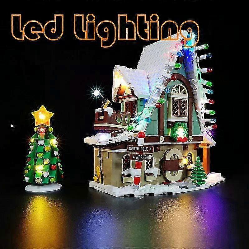 Lighting Set For 10275 Elf Club House Christmas Winter Village Not Include Building Block (Only Led Light Kit)