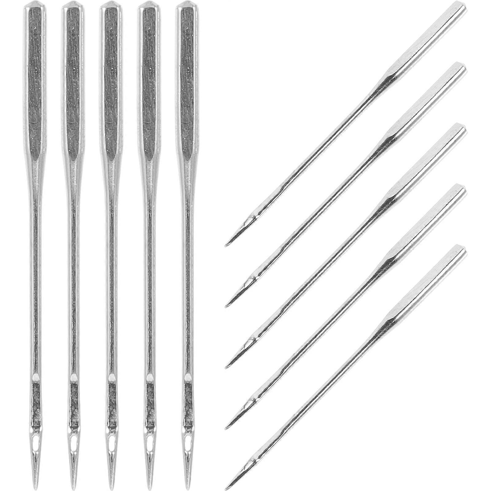 Silver Sewing Machine Needles for Home Use Versatile Sewing Needles 10Pcs