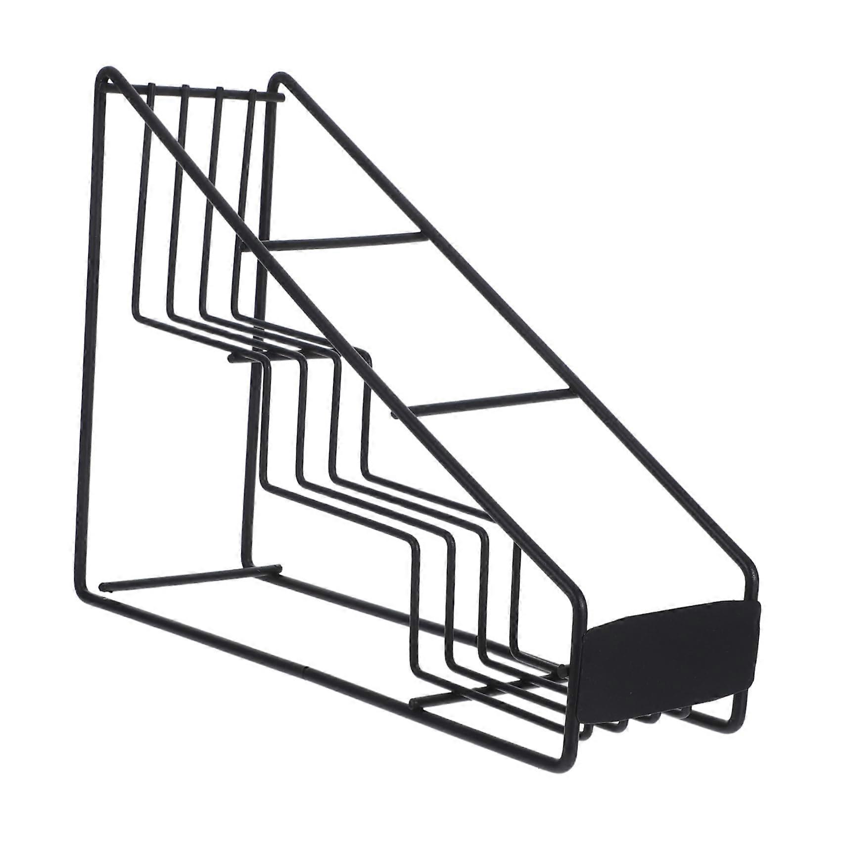 Syrup Rack For Coffee Bar  Metal, SpaceSaving Organizer For Syrup Bottles And Condiments, Easy Assembly