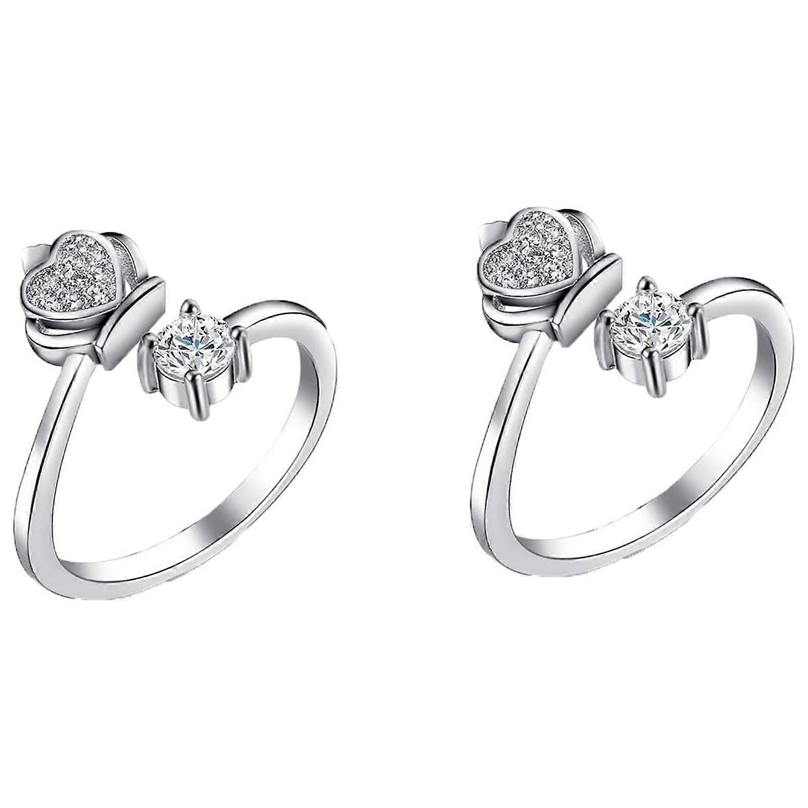 XIUH Home Textile Adjustable Knitting Loop Crochet Loop Knitting Accessories Knitting Ring 2PC (B)