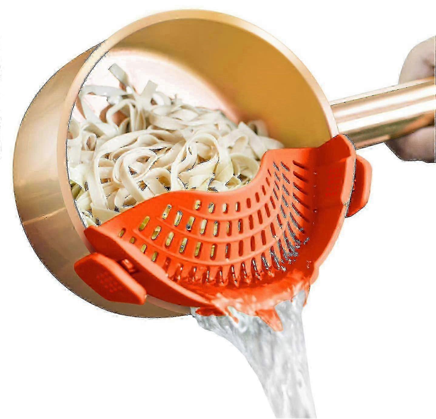 w Silicone Strainer Clip On Pots And Pans
