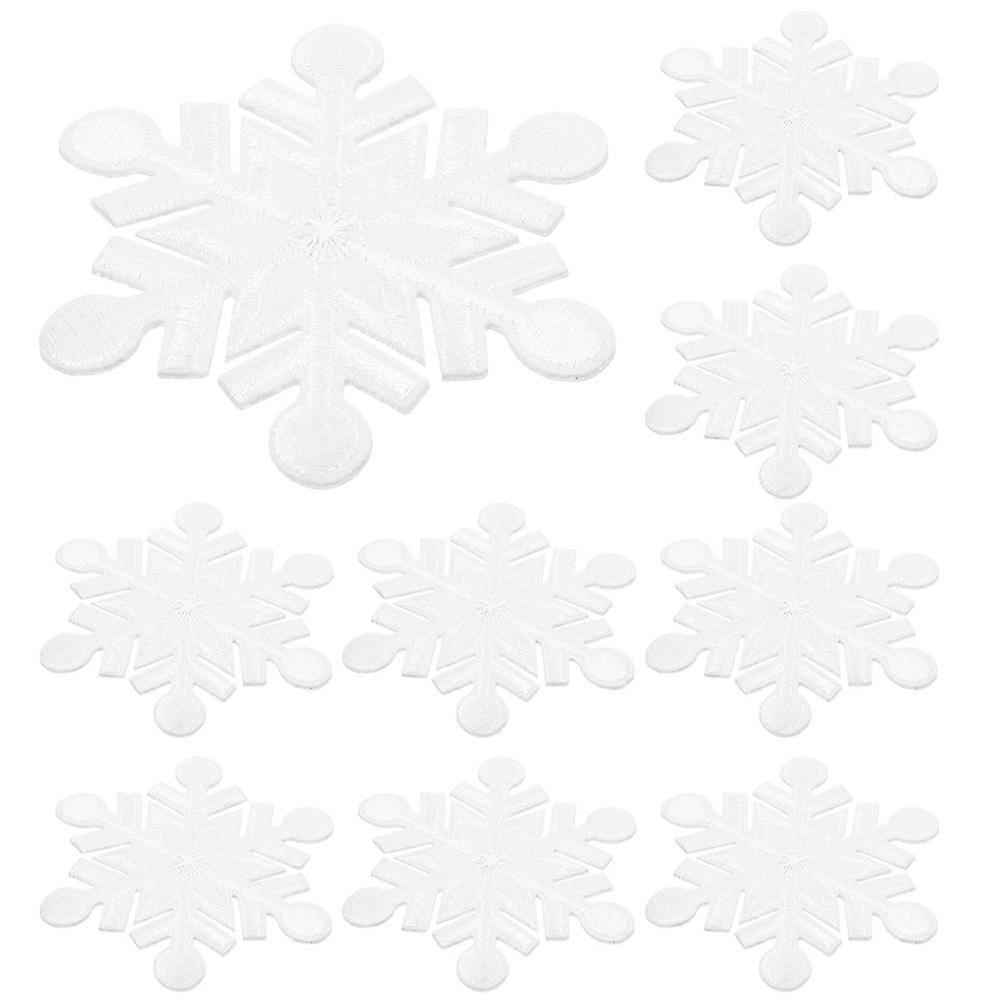 Winter Snowflake Iron on Appliques for Clothes DIY Decoration 20Pcs