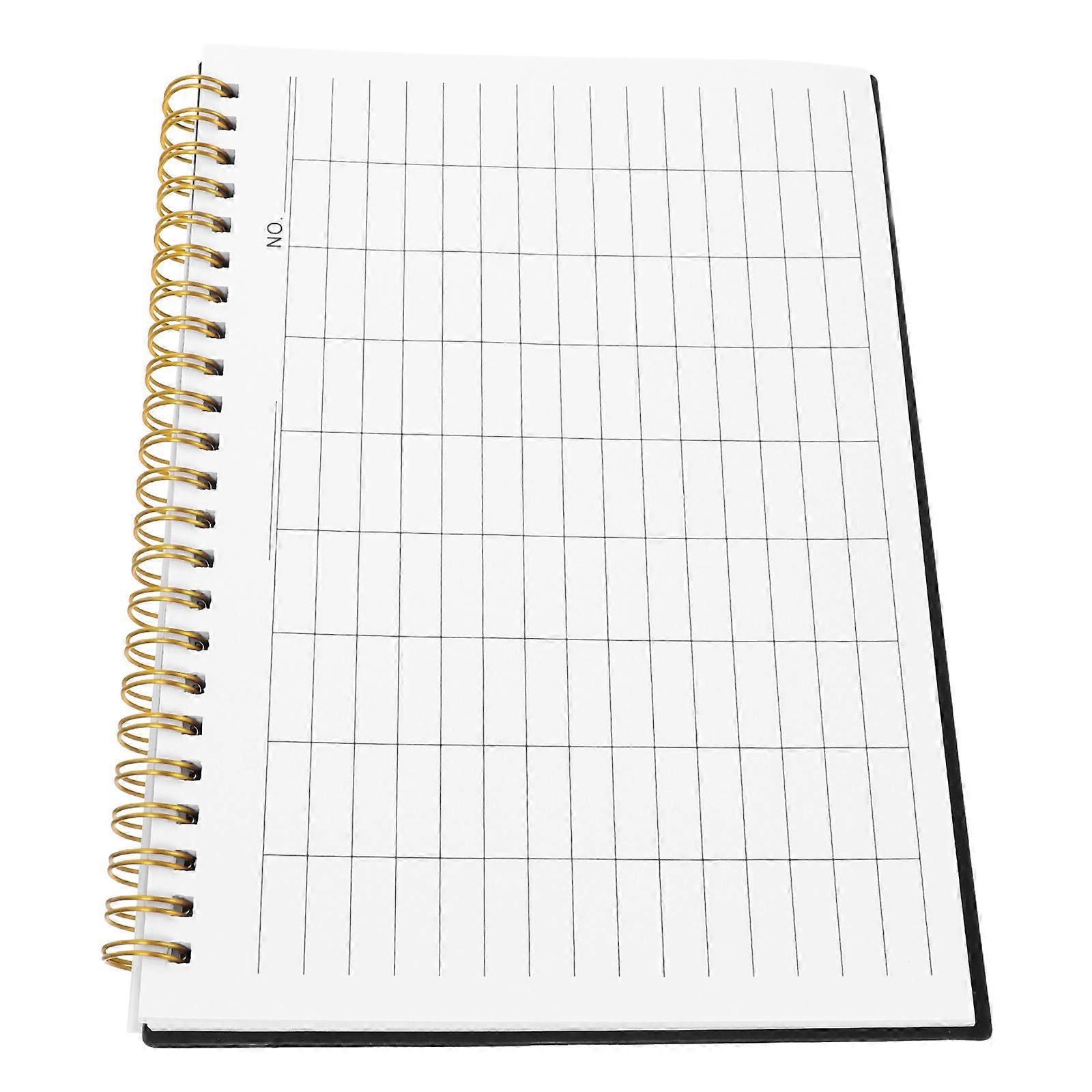 Inventory Log Book for Financial Management Black with PP Cover