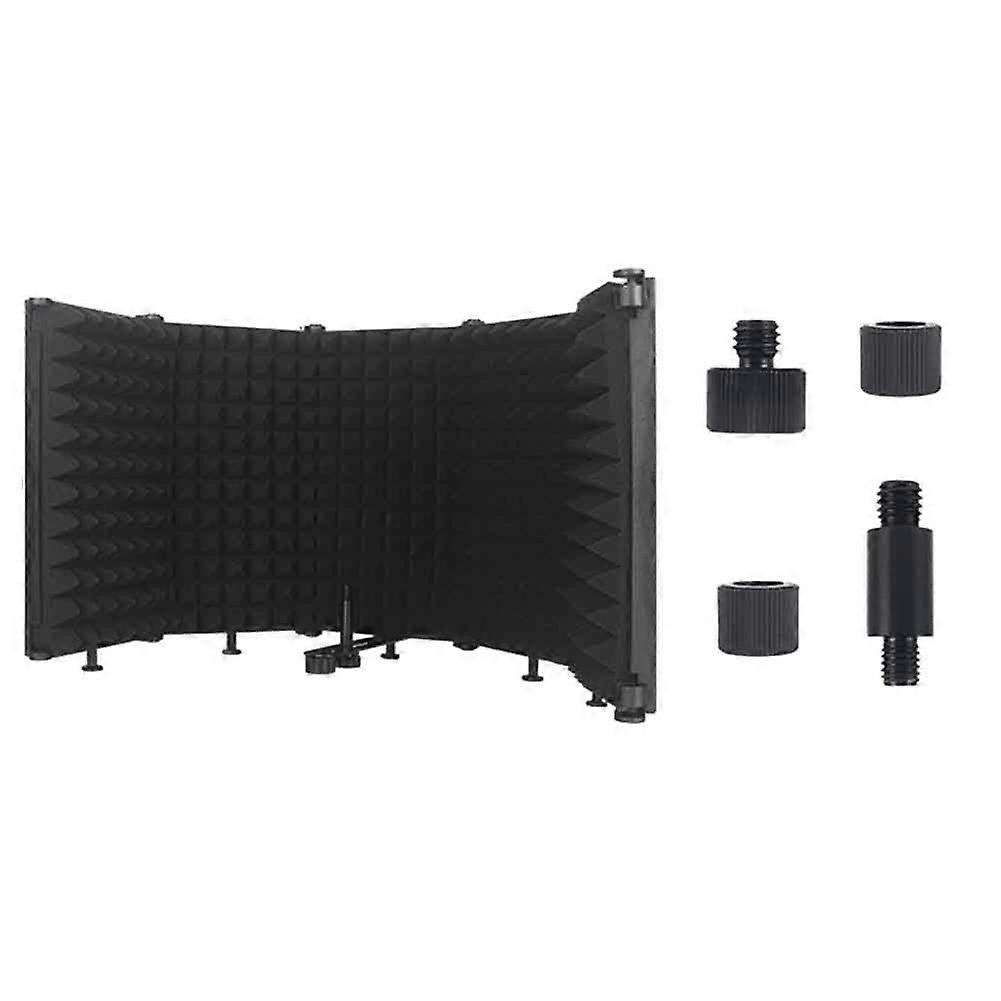 Microphone Isolation Shield Foldable Mic Shield M5 Plastic Case