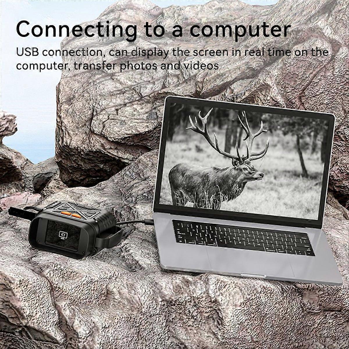  4K low light full color night vision binoculars large screen