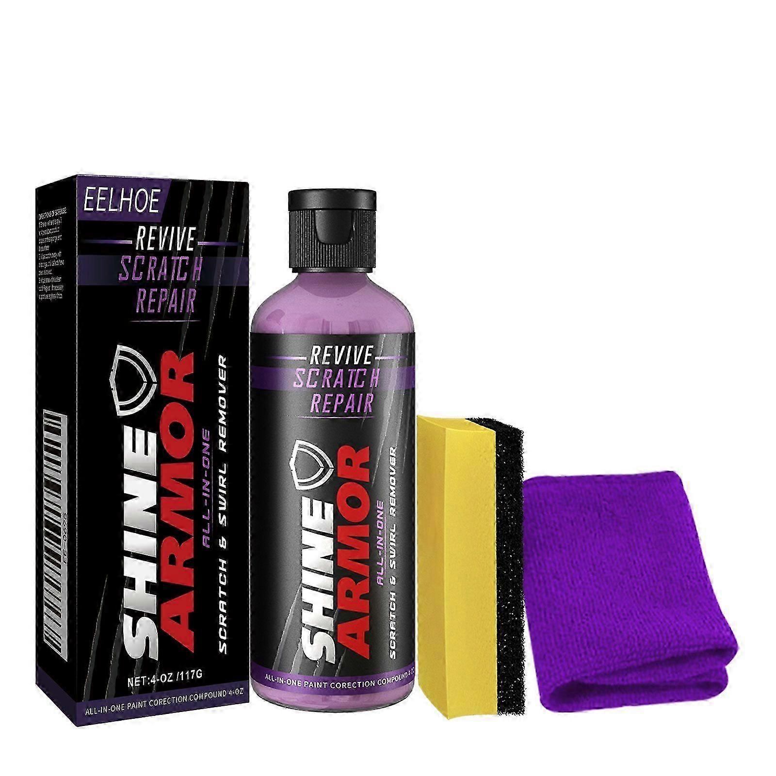 Car Scratch Repair Liquid  Easy 3Step Scratch  Blemish Removal, Polish  Shine Enhancer, DustFree Formula, 117g for All Vehicle Surfaces