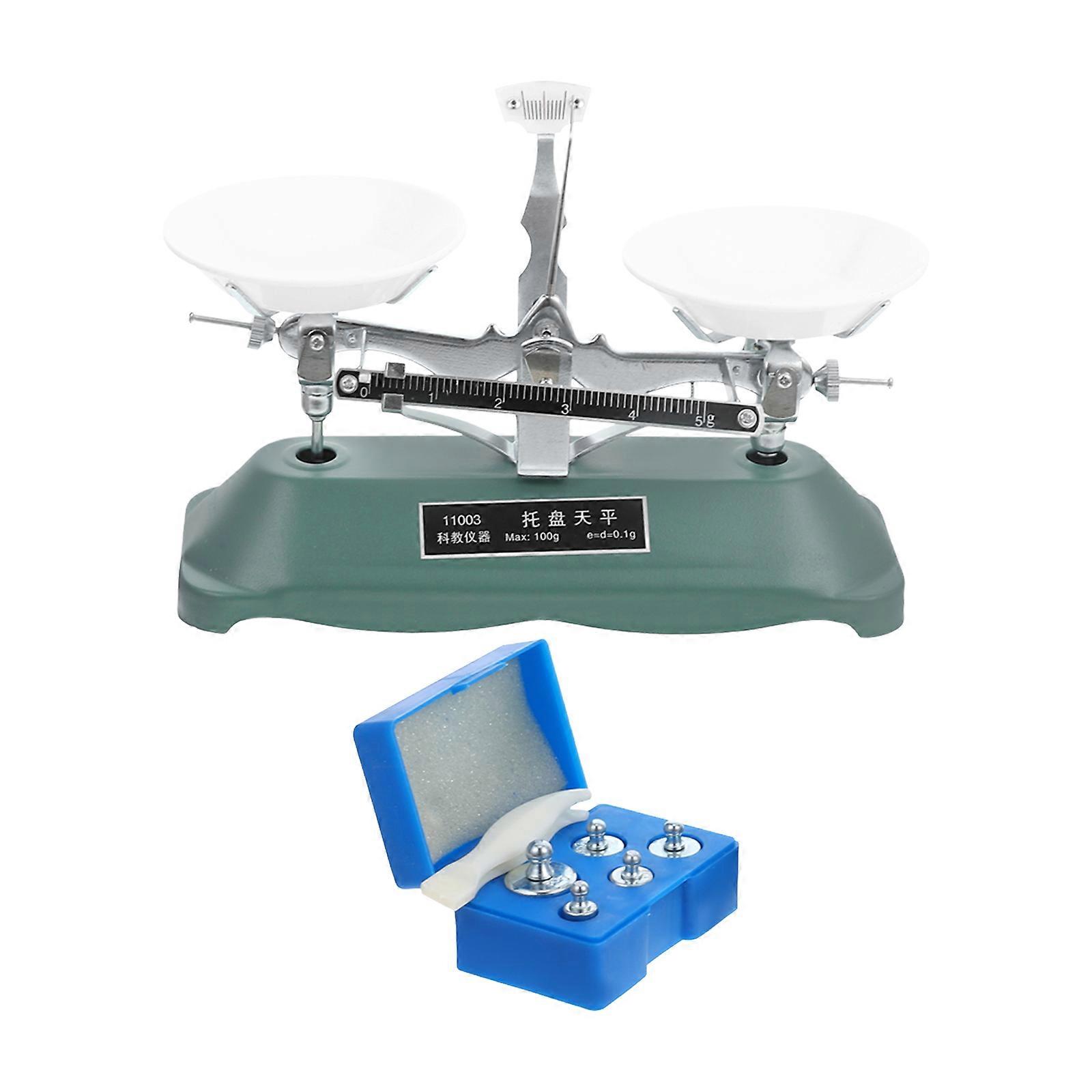 1 Set Physical Experiment Table Balance Physics Test Balance with Weights