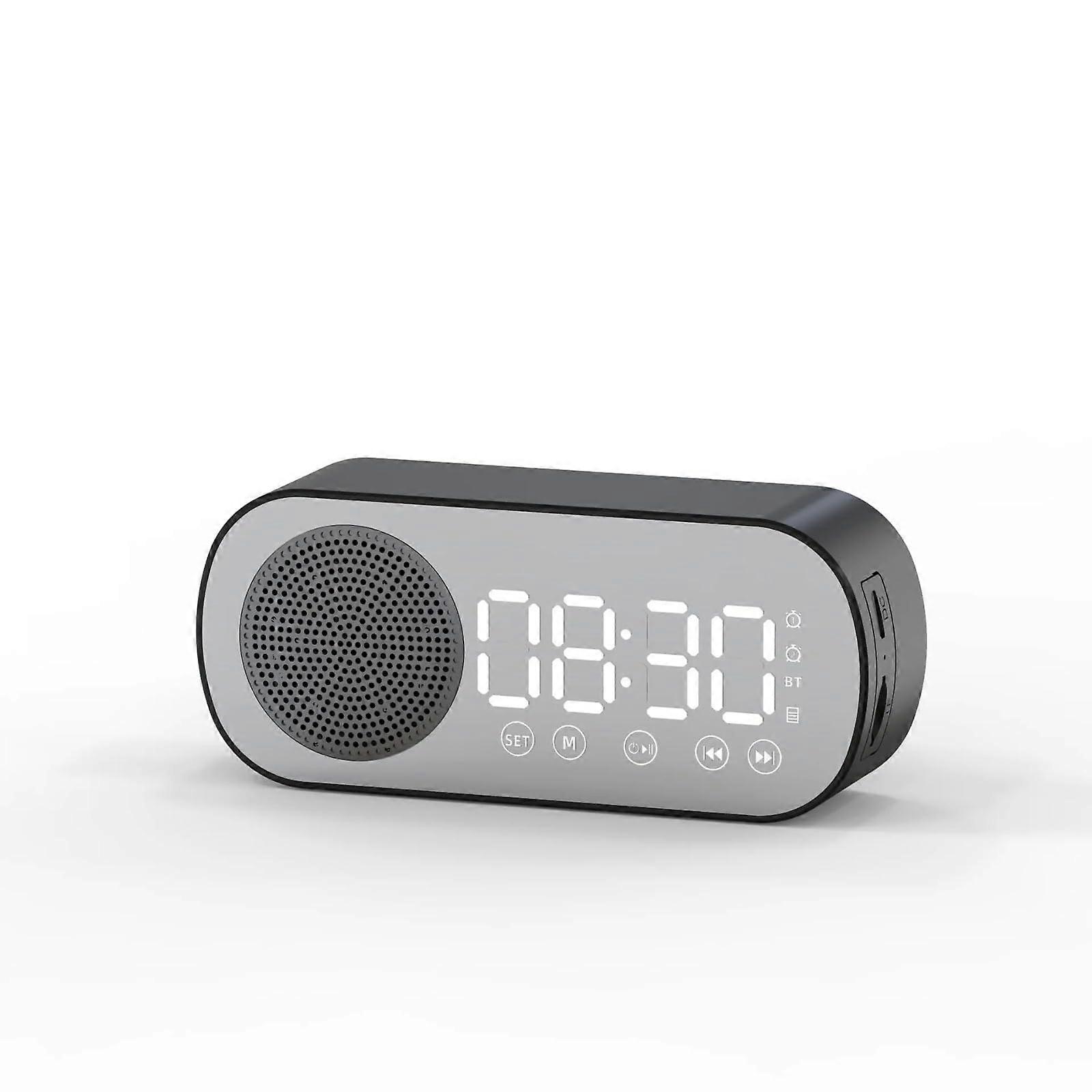Bluetooth Car Speaker with FM Radio, Dual Alarm Clock, Noise Reduction Mic, Handsfree Visor Mount
