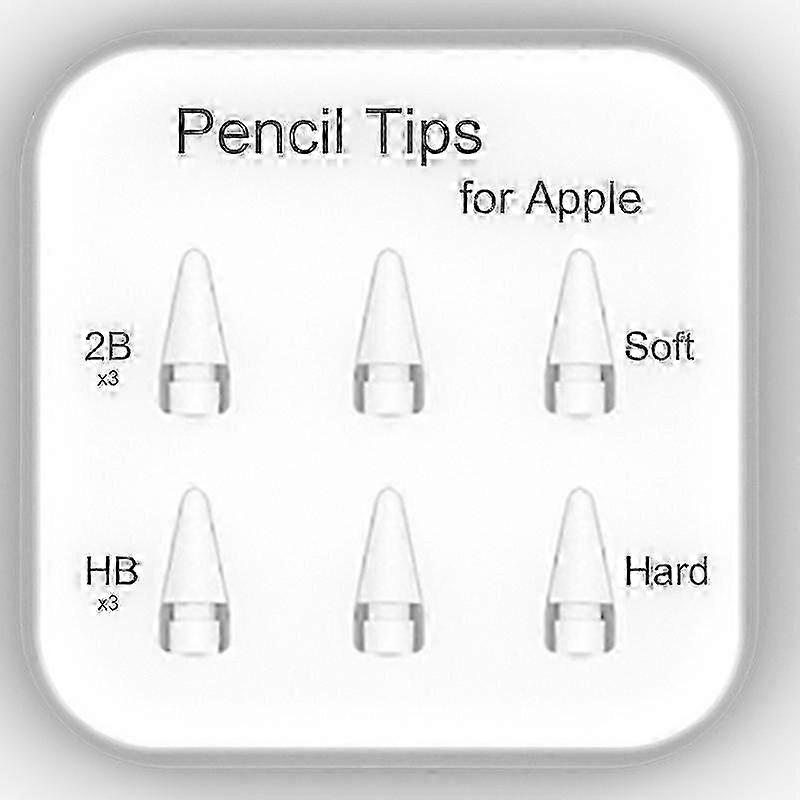 Soft Tip Stylus Nibs Replacement Pack for Apple Pencil 1st and 2nd Generation Digital Art Writing