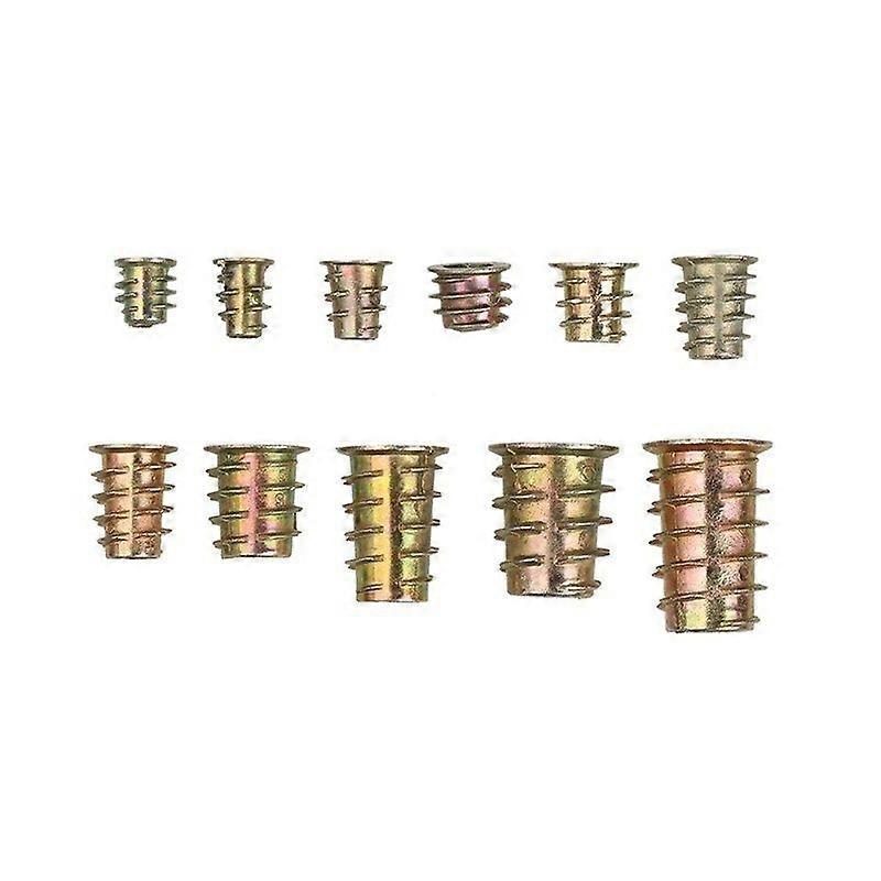 230 Pieces Zinc Alloy Hex Threaded Insert Nuts Threaded Insert Nuts External