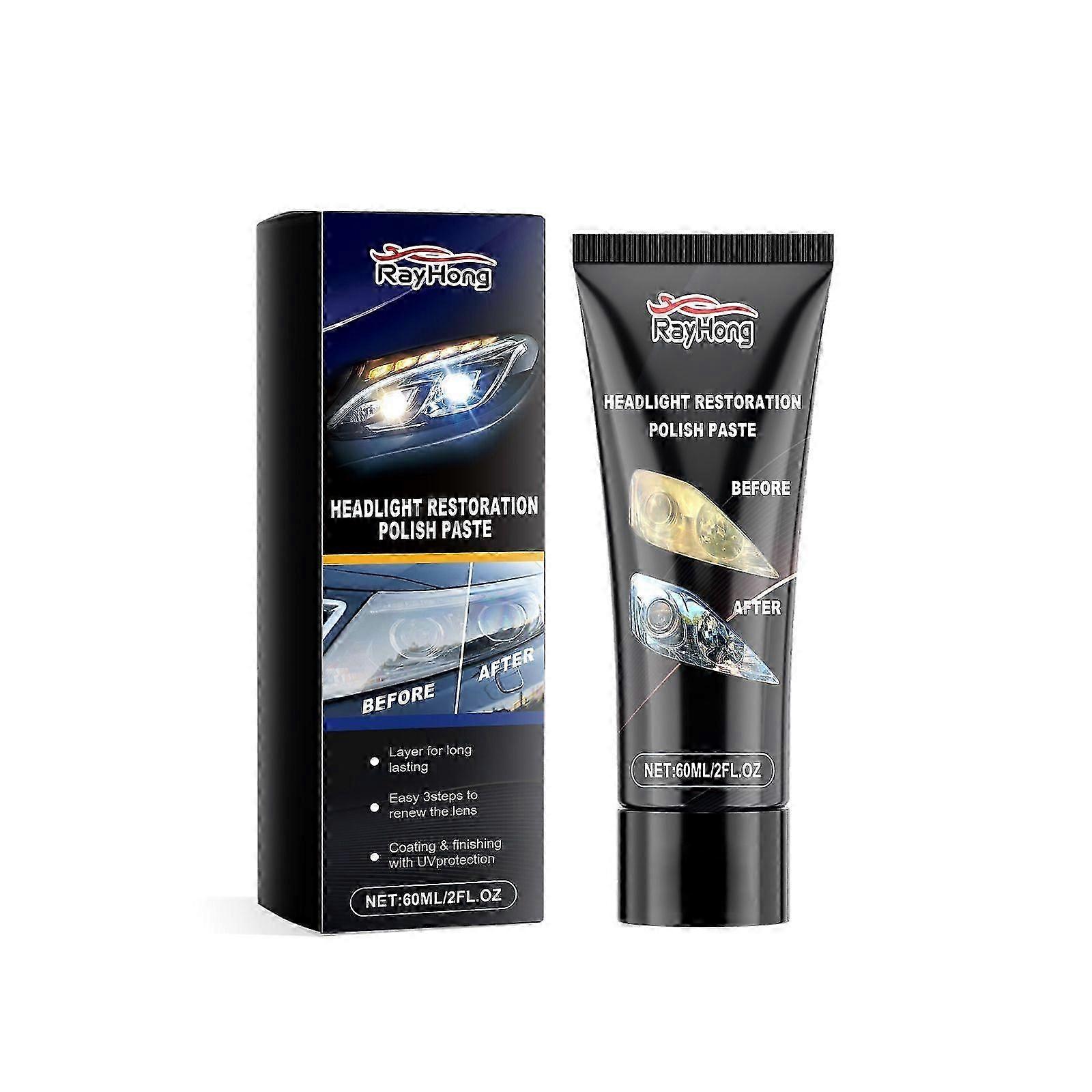 Headlight Restoration Paste - Easy Scratch Repair & Brightening, 60ml