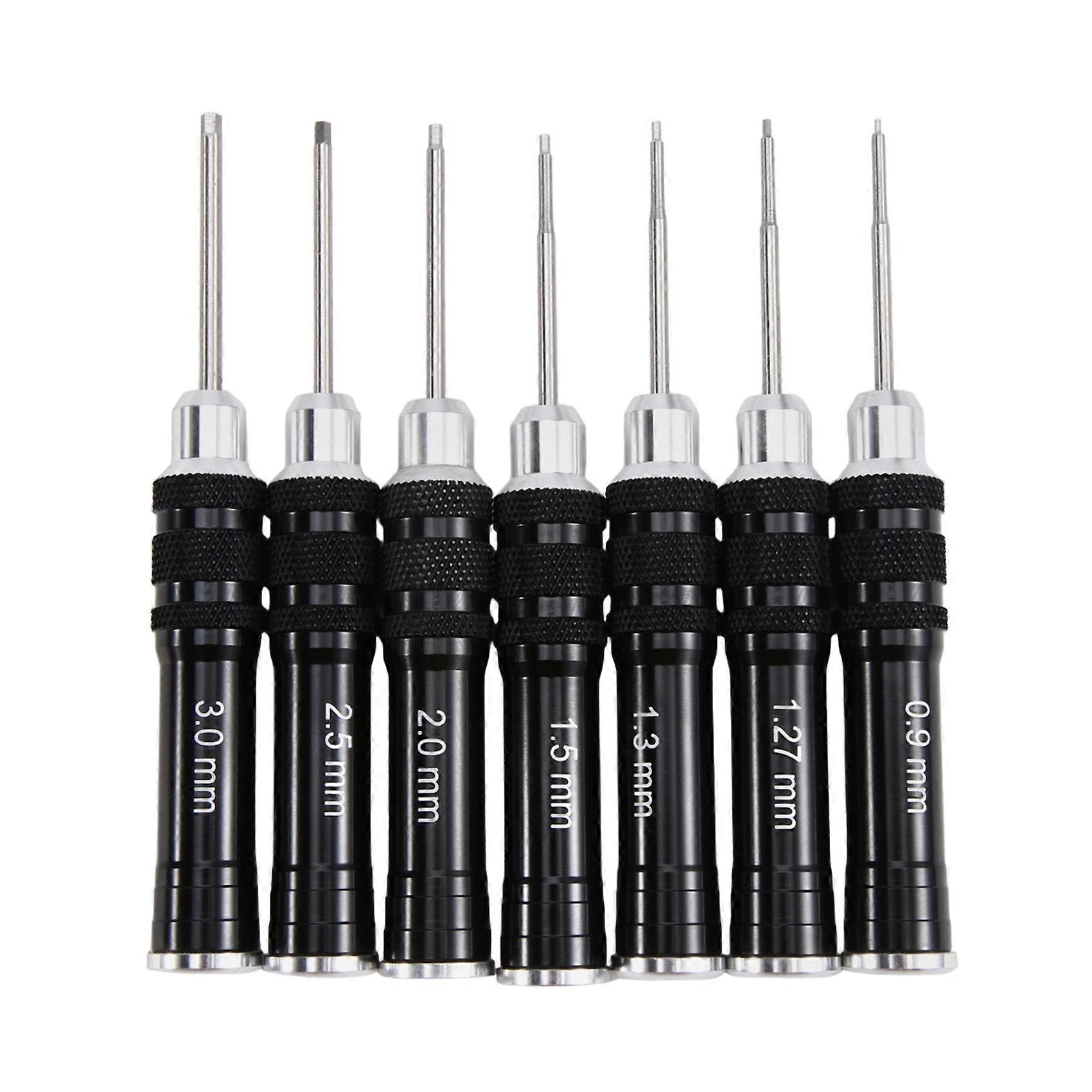 Black Handle Hex Screwdriver Tool Set for RC Helicopter Model Airplane Computer Clock, Remote Control Toy Repair Tools