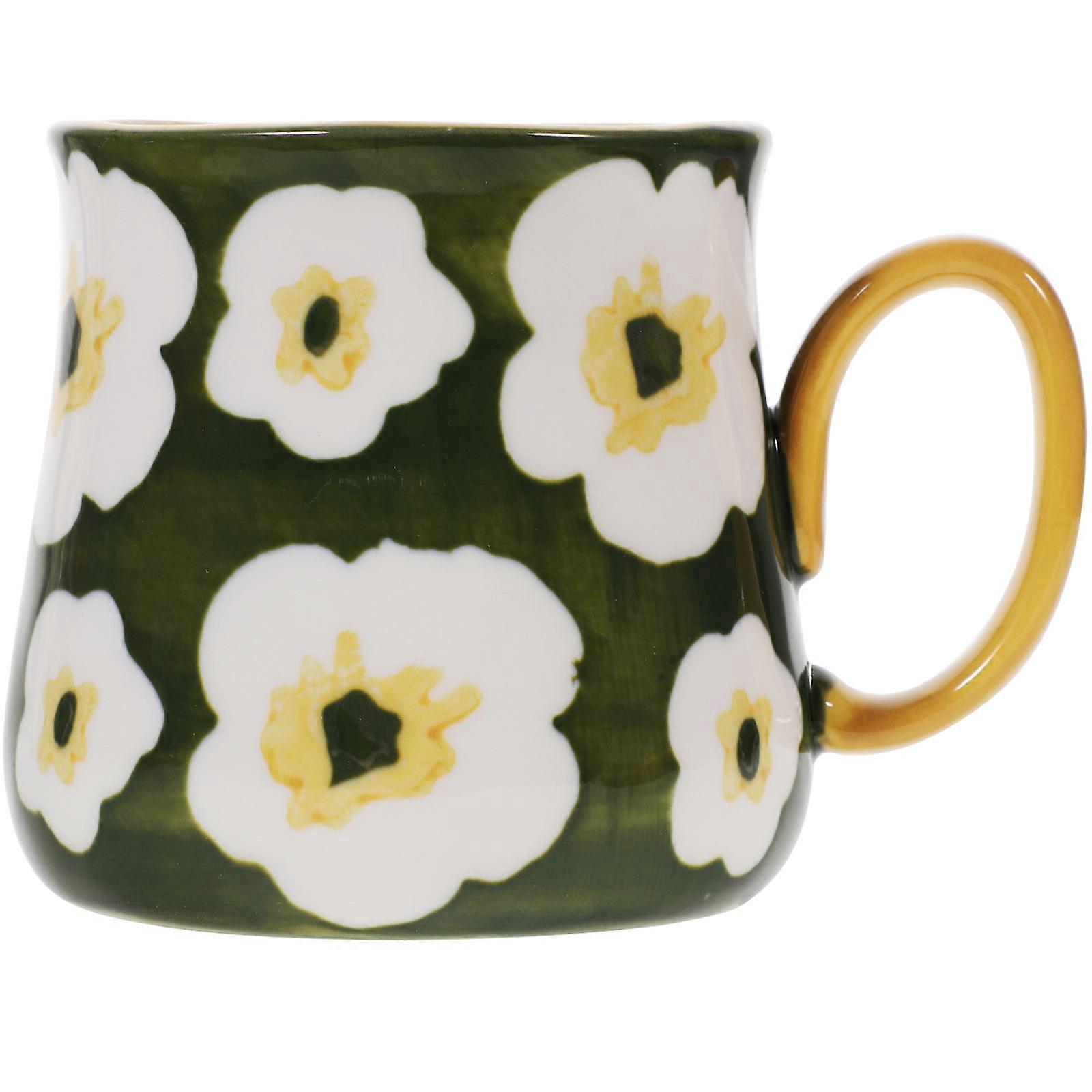 Assorted Color Ceramic Mugs for Home 5Pcs Handheld Coffee Cups