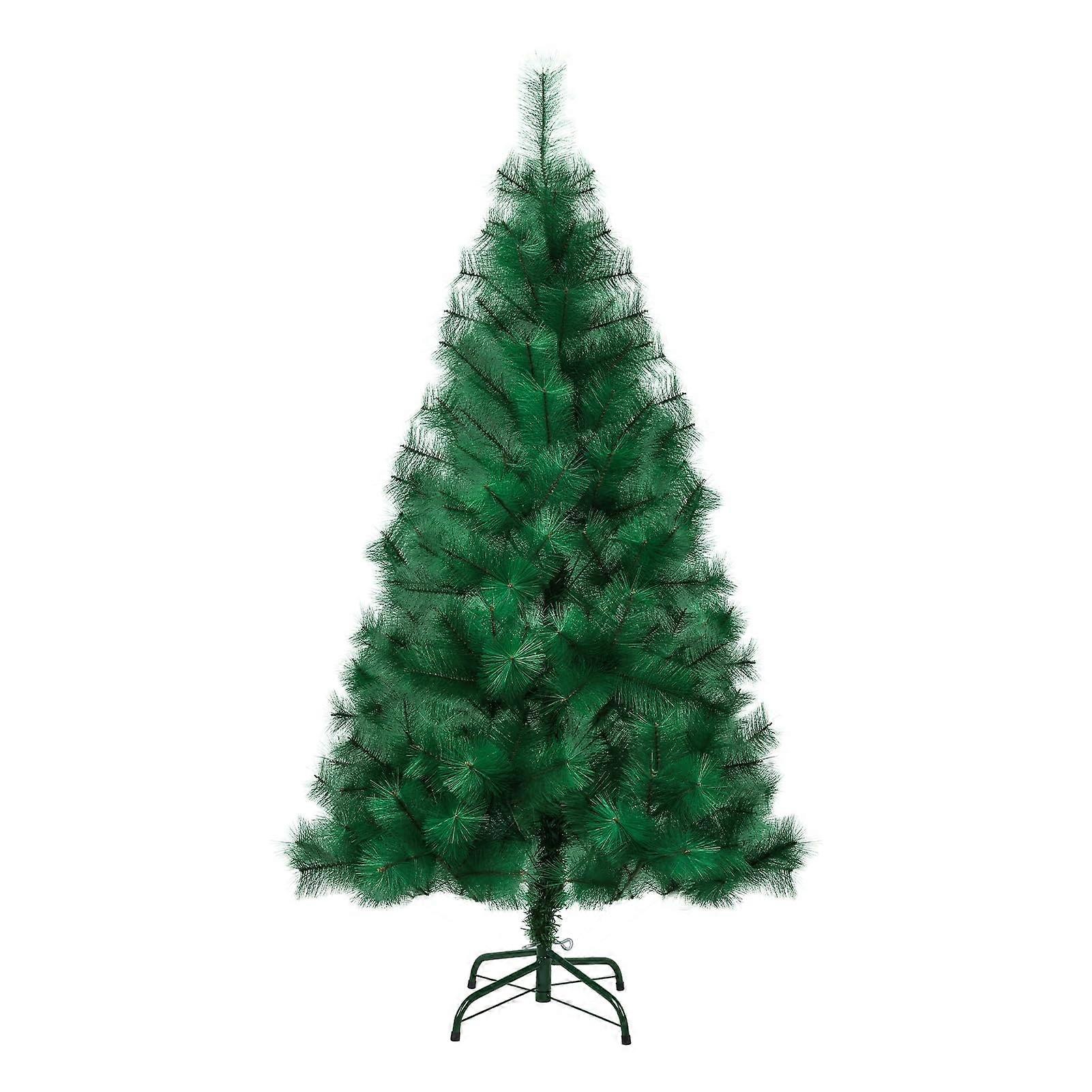 Artificial Christmas Tree with Realistic Pine Needles and Metal Stand, 5/6/7 FT for Home or Office