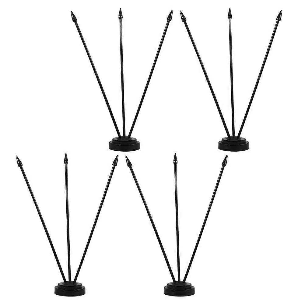 Flag Holder 4Pcs Small Flag Stand Base for Indoor Display Use