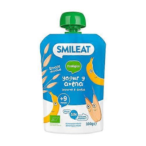 Organic yogurt and oats pouch 9m+ 100 g (Yogurt - Oats)