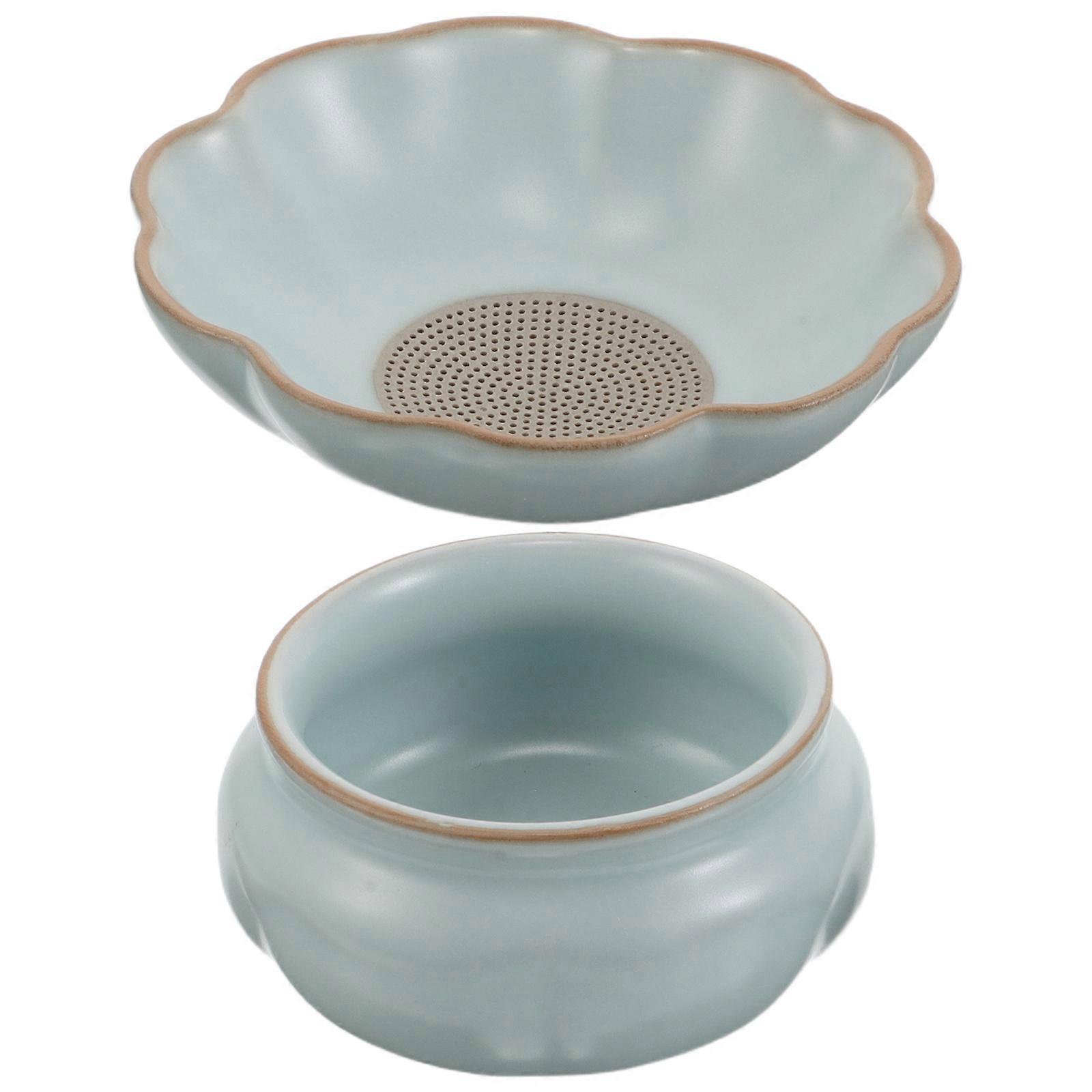 Porcelain Tea Infuser Ceramic Strainer for Tea Leaves Brewing