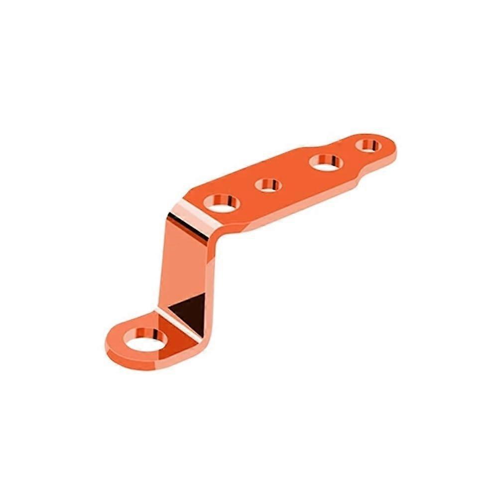 Motorcycle Mirror Extension Bracket with Adjustable Viewing Angle for Wider Rearview Coverage  Orange