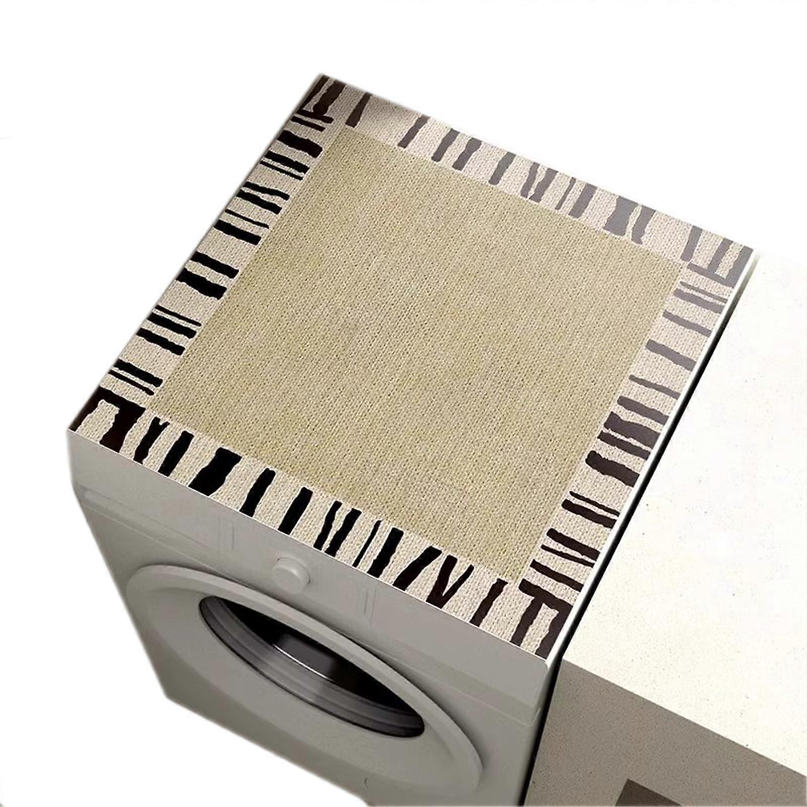 Washing Machine Cover 60x60cm Waterproof Dustproof Absorbent NonSlip Laundry Protector for Home Kitchen