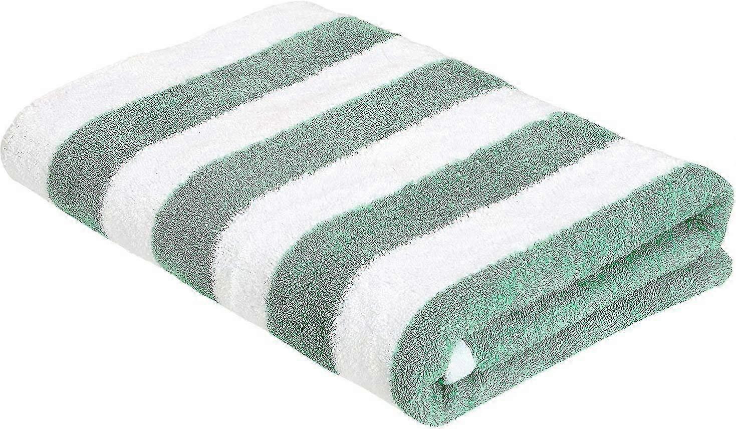 Toalha de praia Basics Cabana Stripe, verde-água, pacote com 1 unidade (26 polegadas)