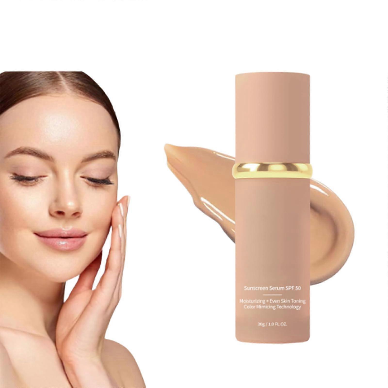 4 in 1 Foundation and Concealer SPF50+ Full Coverage Hydrating Waterproof LongLasting 1PC