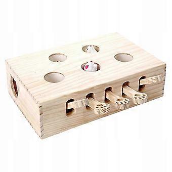 2025 Tease Cat Hit Gophers Toys Interactive Wooden Toys With Five