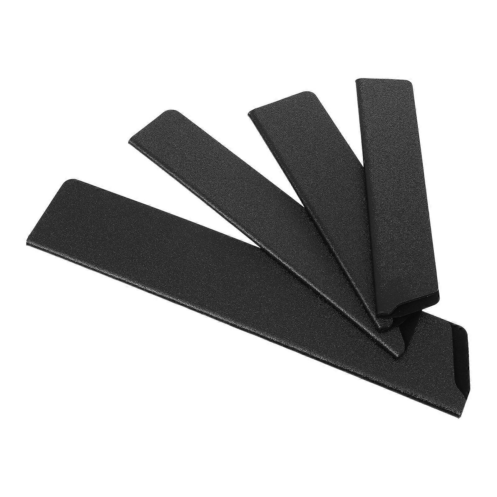 Kitchen Cutter Sheathes for Protective Use 4Pcs Black ABS Sleeves