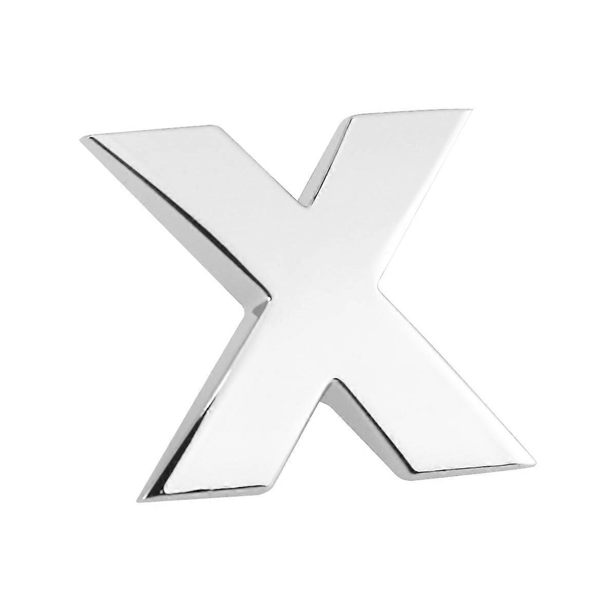 Car Metallic Sticker 3Pcs Silver Emblem for Car Styling Use