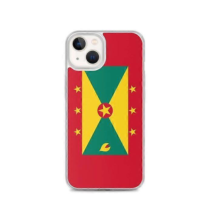 Phone Case – Grenada Flag – Compatible with iPhone 13 – Soft Case – Durable and Shockproof - Silicone - Pixelforma