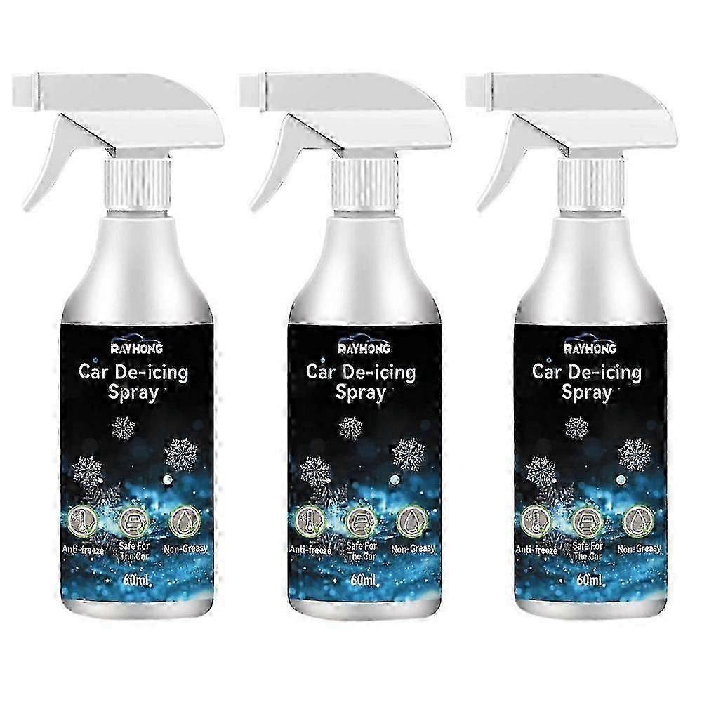 Fast-Acting Ice Melting Spray for Windshields, De Icer for Car Windshield
