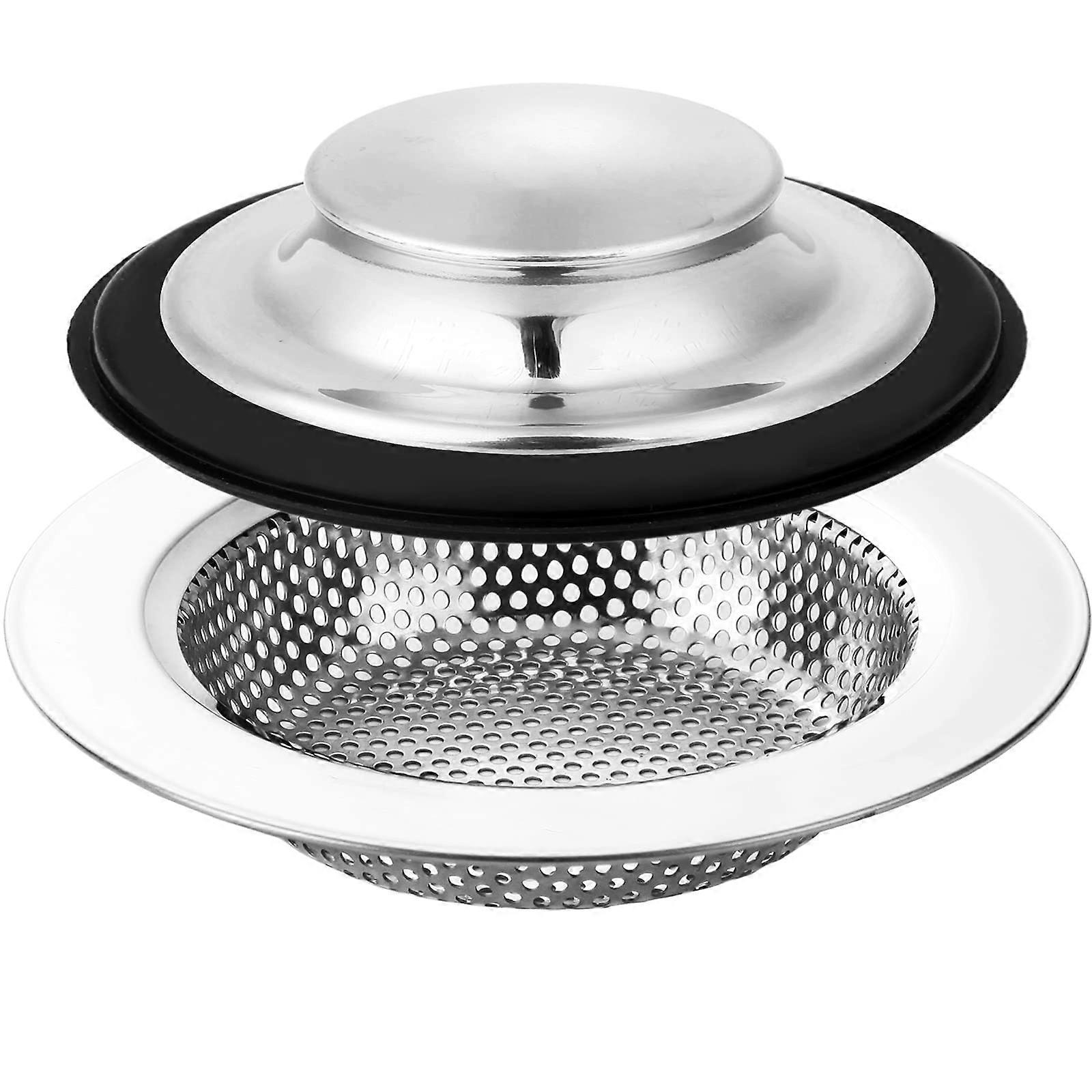 Stainless Steel Kitchen Sink Strainer and Stopper 31/2 Inch AntiClogging Rust