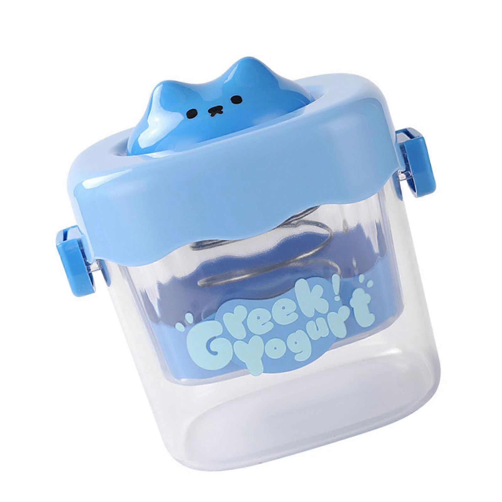 Yogurt Strainer for Greek Yogurt with Fine Mesh Filter, Efficient Whey Separation, Blue