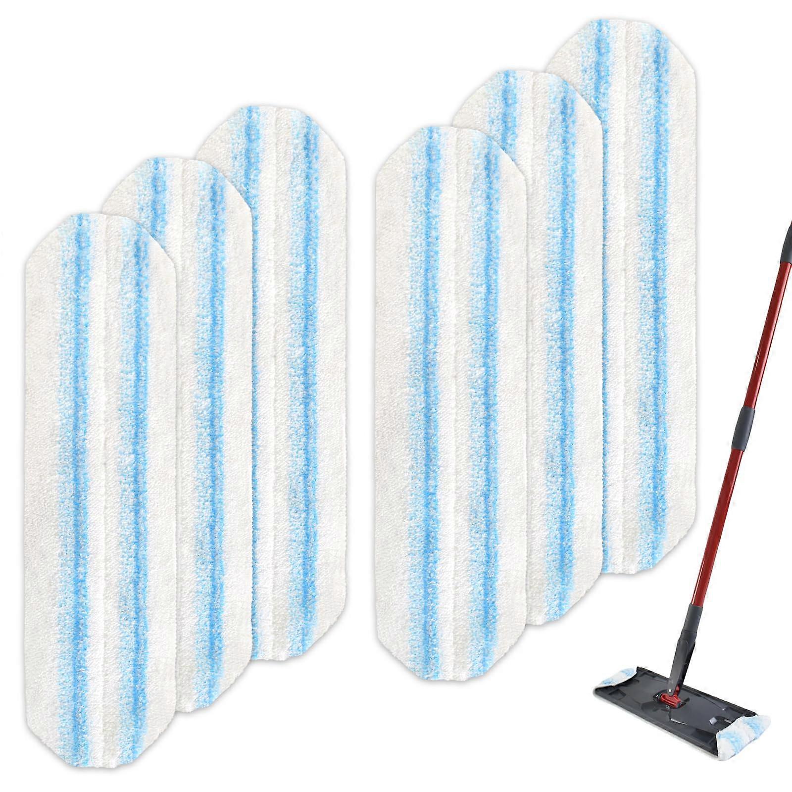 6PCS Super Absorbent Microfiber Replacement Pads for OCedar H2Pro Mop Hardwood Floors Reusable