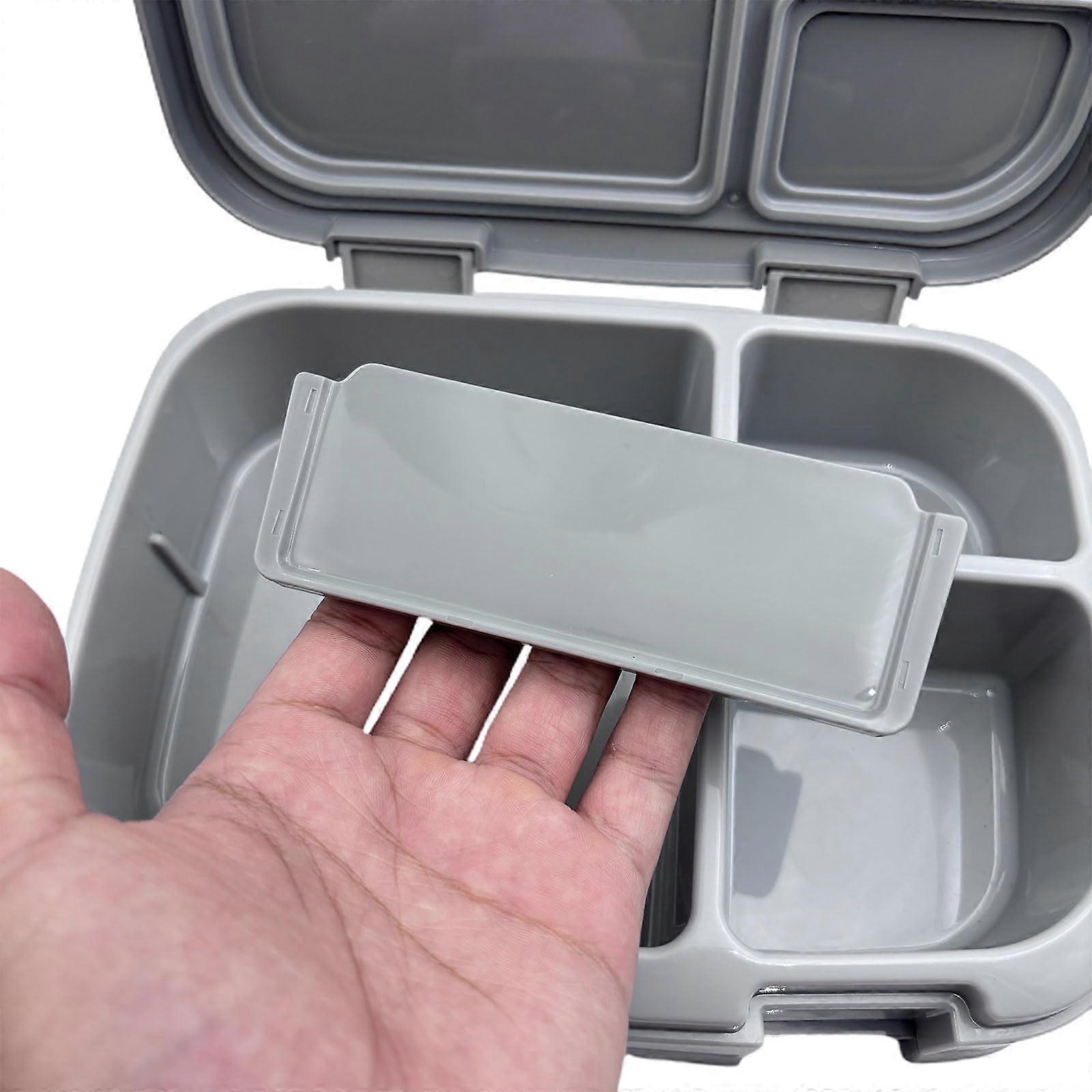 Lunch Box Divider Insert 3pcs Set, Adjustable Bento Food Container Separator with Custom Compartments, Reusable and Dishwasher Safe