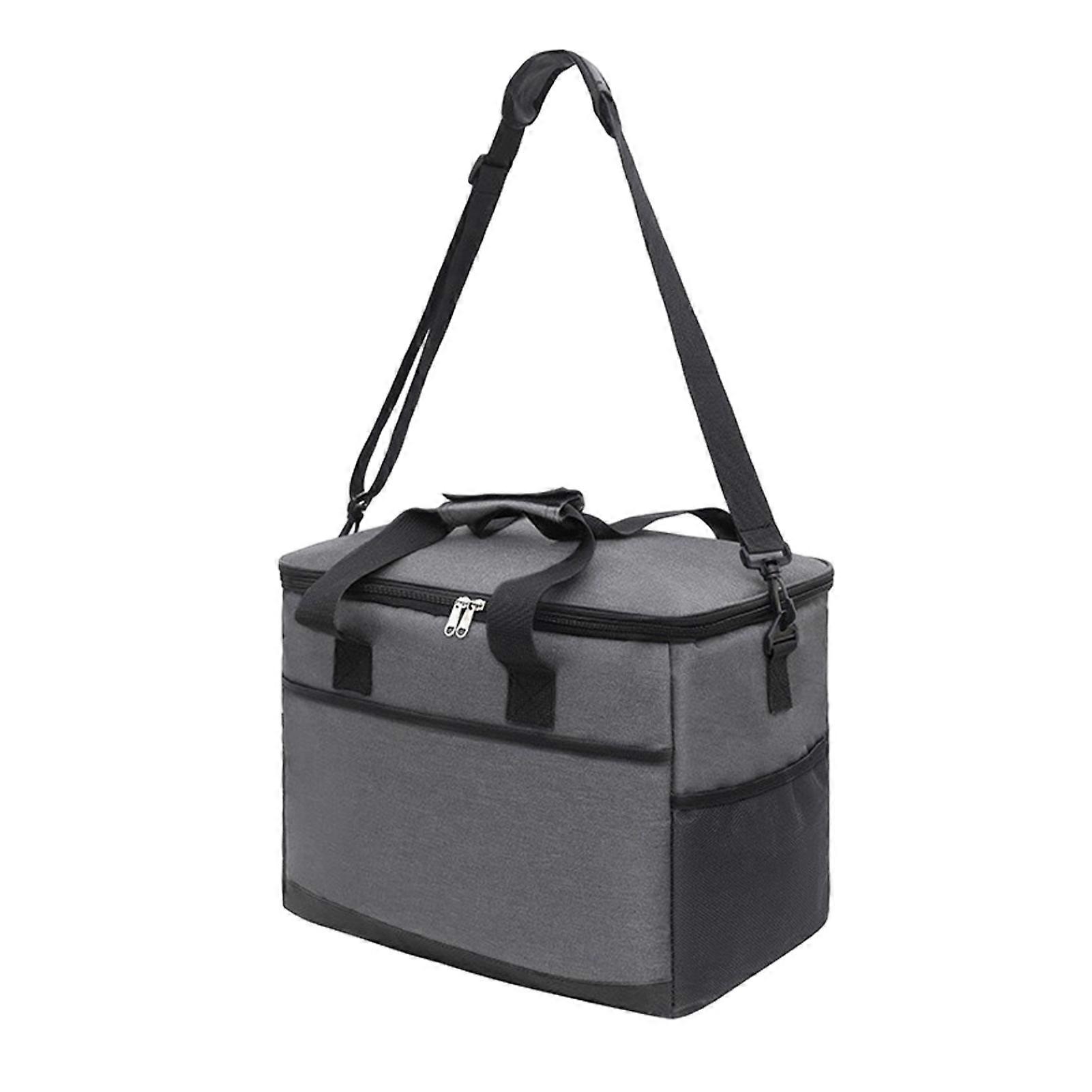 Picnic Bag Insulated Lunch Bag with High-Density Insulation Layer Large Capacity Double-Layered