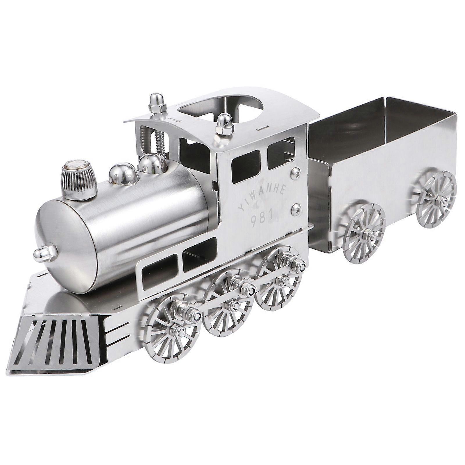 1 Set Steam Train Model Luxury Retro Style Novelty Unique Table Desk Train Model