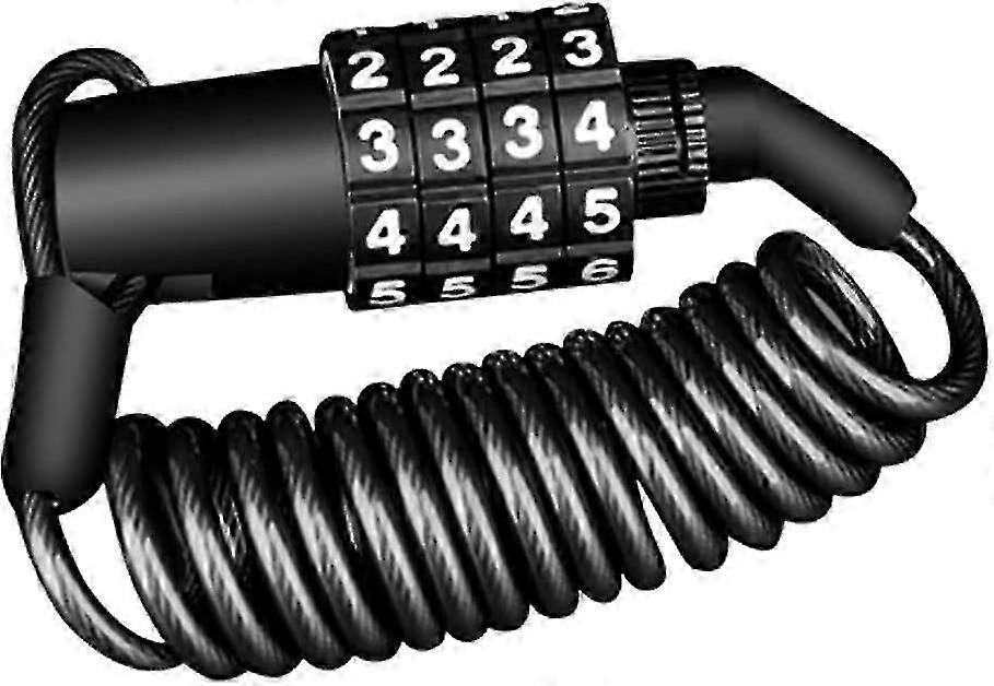 Motorcycle Helmet Lock Bike Lock Combination Portable Combination Security