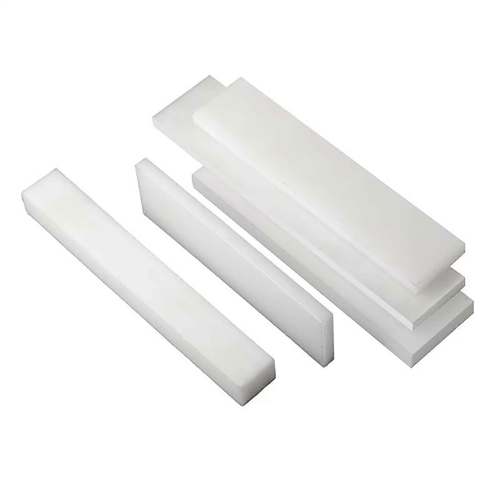 White Nylon Sheet 1m x 55mm 4mm Thick  Impact Resistant Engineering Plastic for DIY and Machining