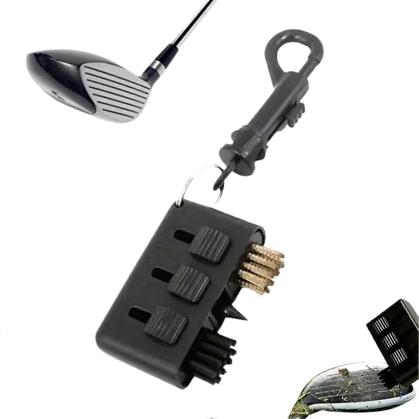 Golf Club Cleaning Brush with MultiHead Design for Improved Shot Precision and Comfortable Grip