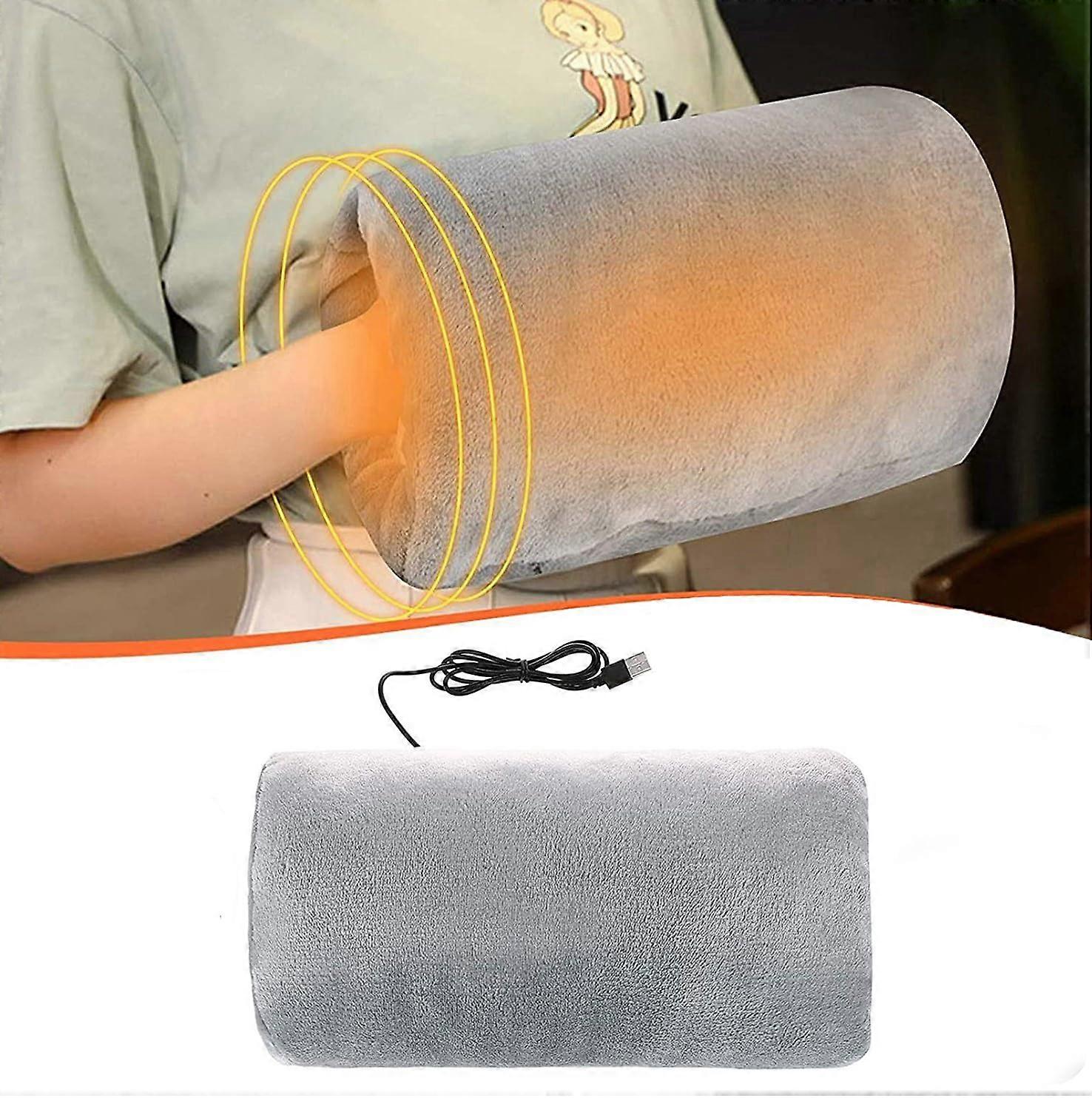 Rechargeable Hand Warmer USB Heated Gloves with DoubleSided Graphene Heating Plush Muff for Winter