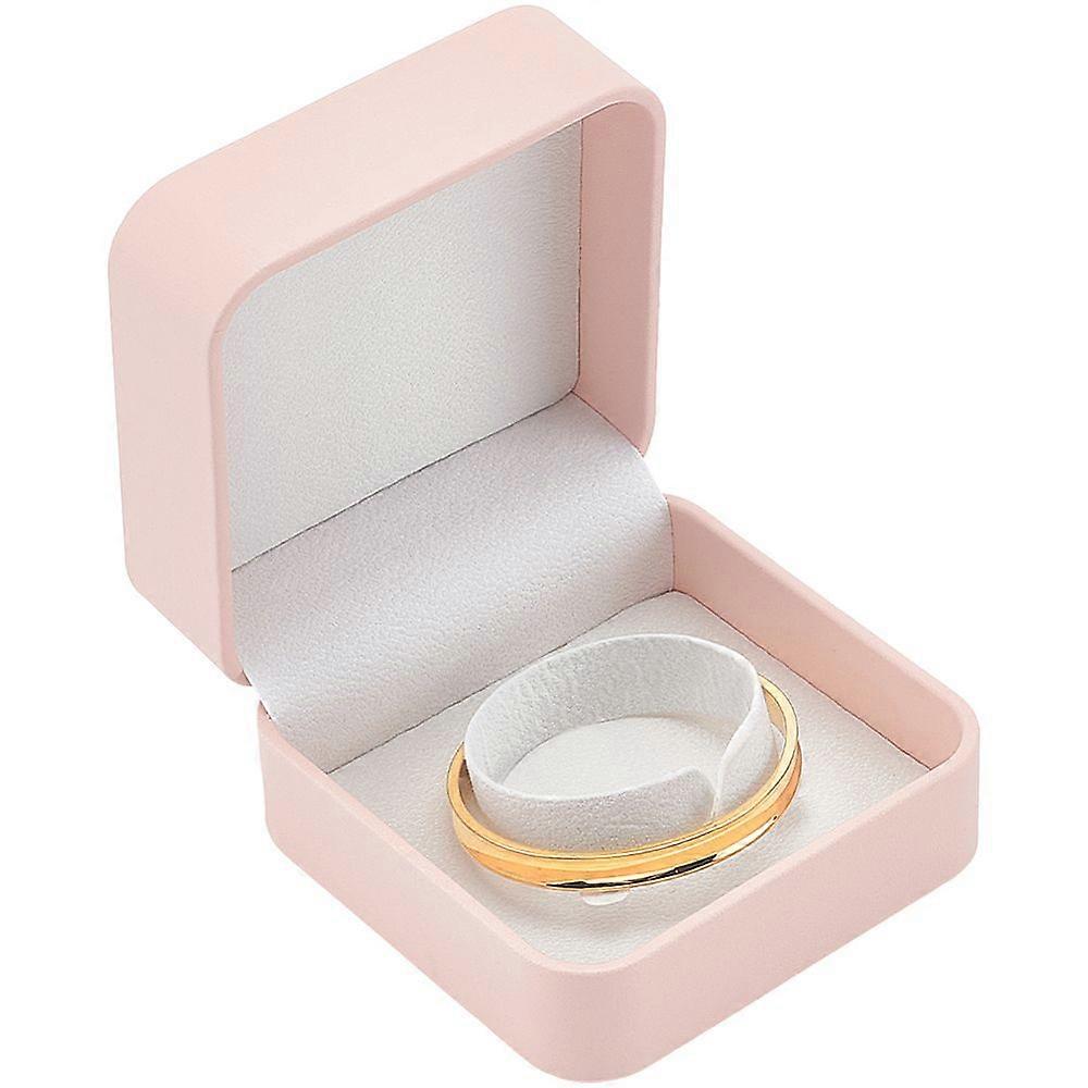 1pc Imitation Leather Bangle Package boxes Square Coral 9.6x9.6x6cm