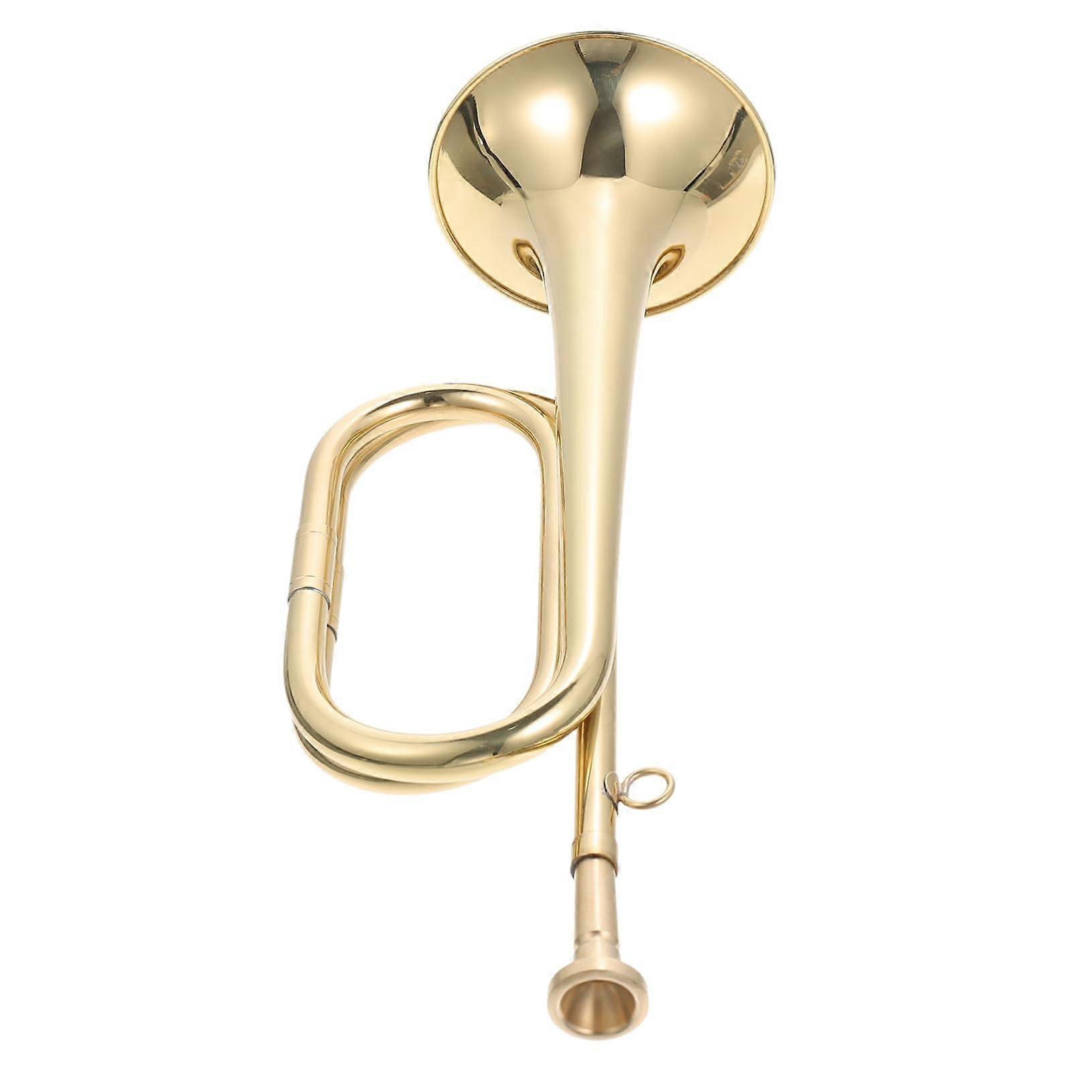 Beginner Copper Trumpet Bugle Horn with Easy Play Design and Durable Construction for Students