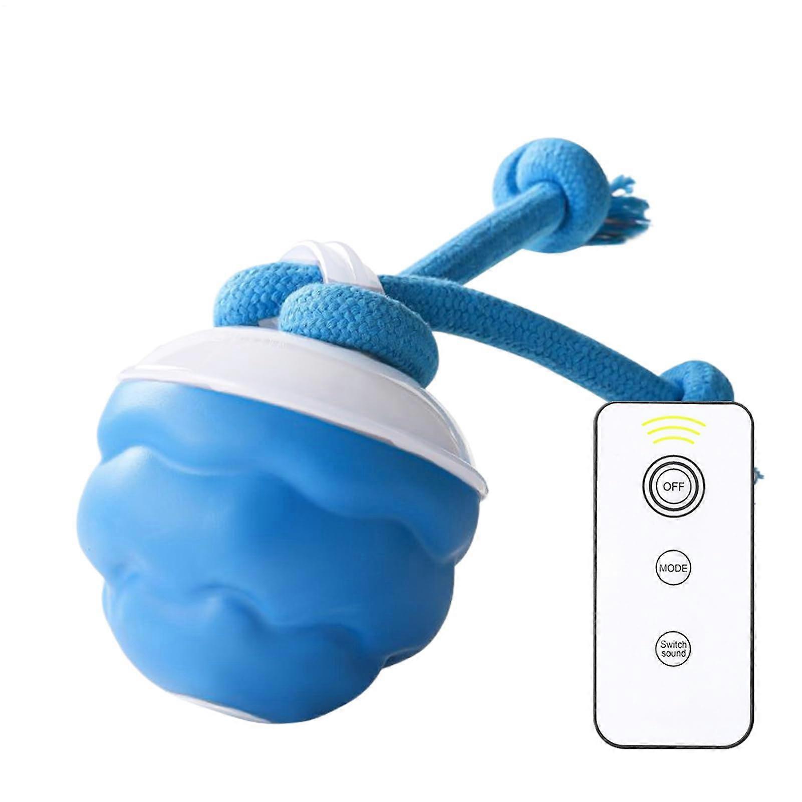 Interactive Dog Toy with Remote Control, Chew Resistant Rolling Ball for Active Puppy Training