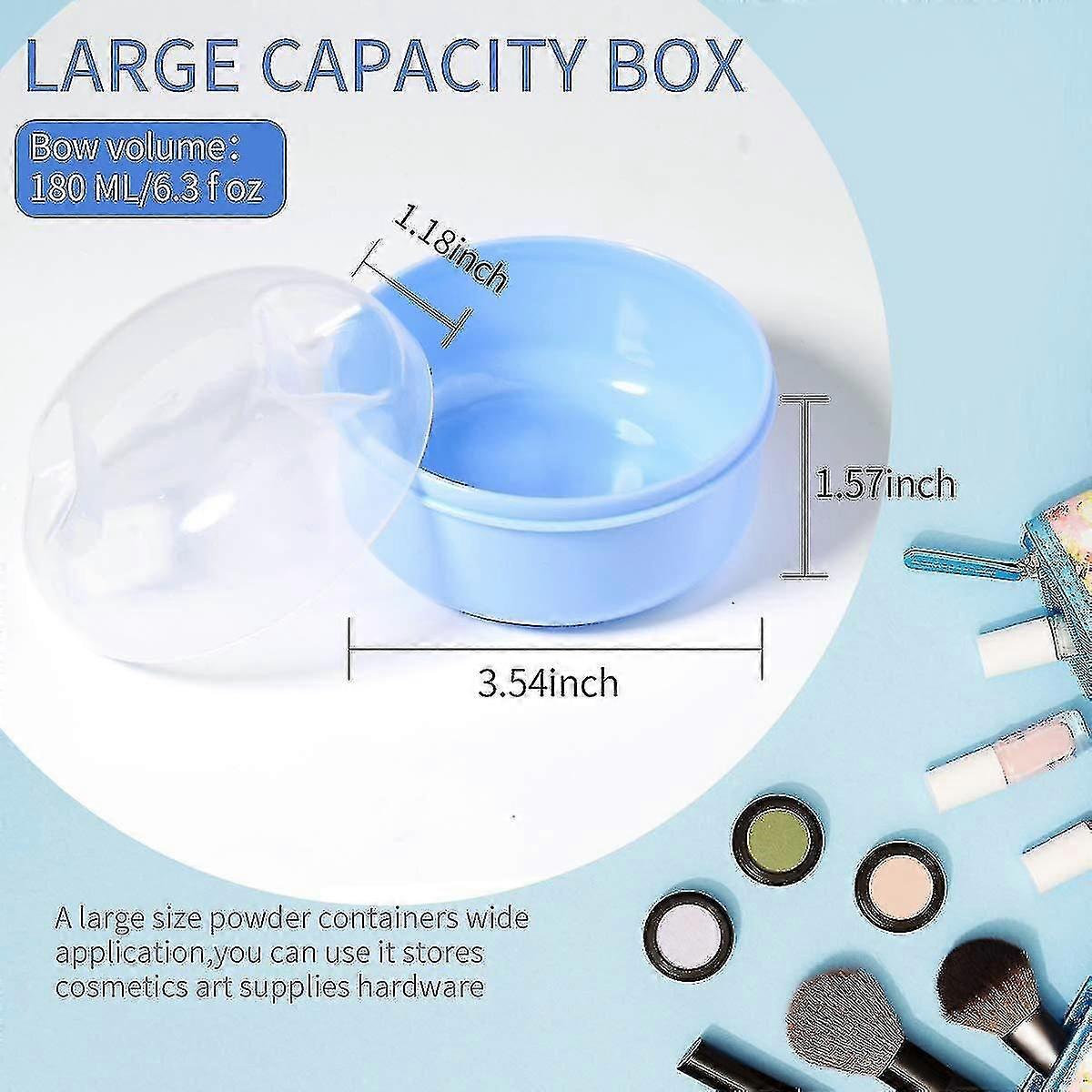 Talc Puff Box Empty Body Powder Container