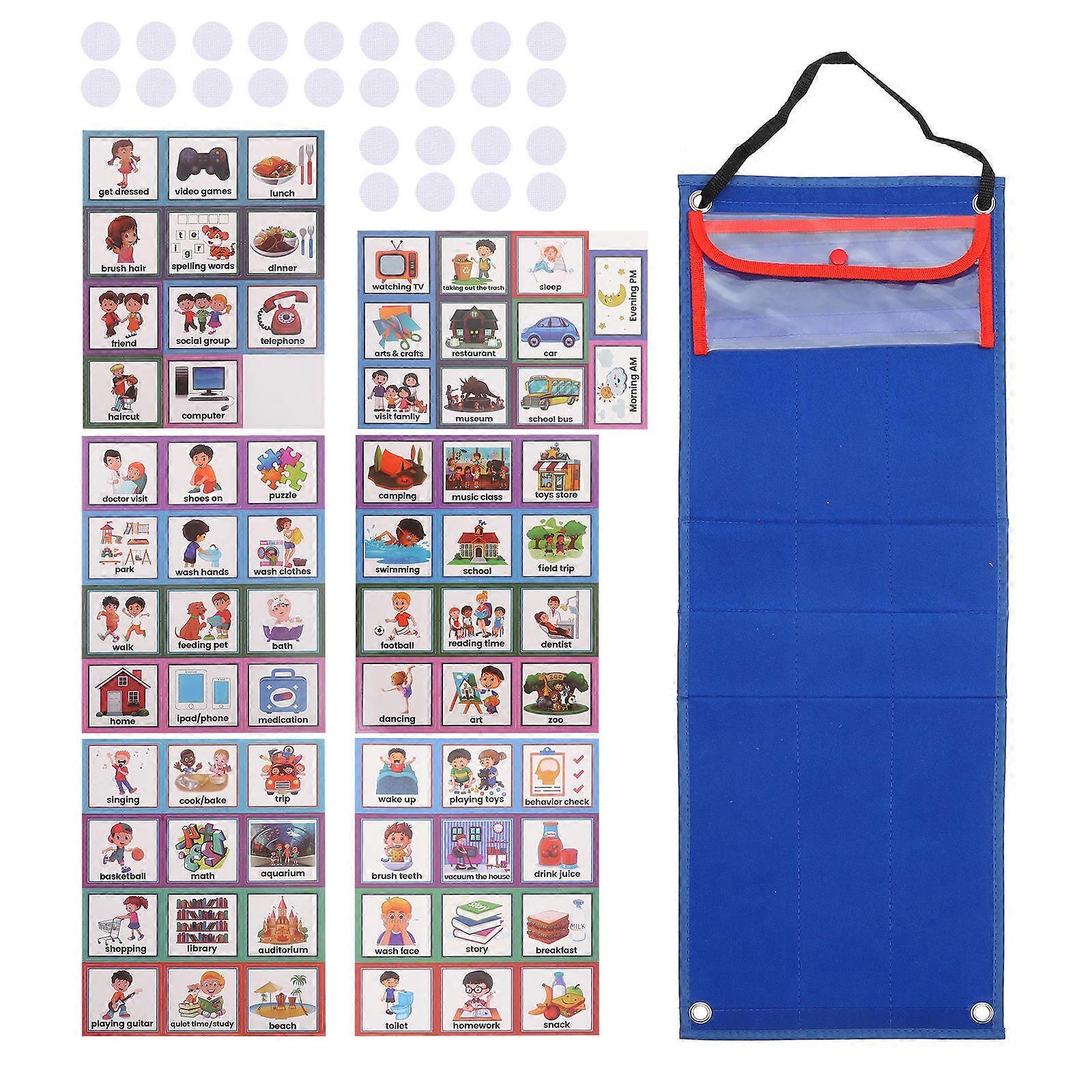 Visual Schedule for Kids 2 in 1 Chore Routine Chart Wall Planner 5Sets