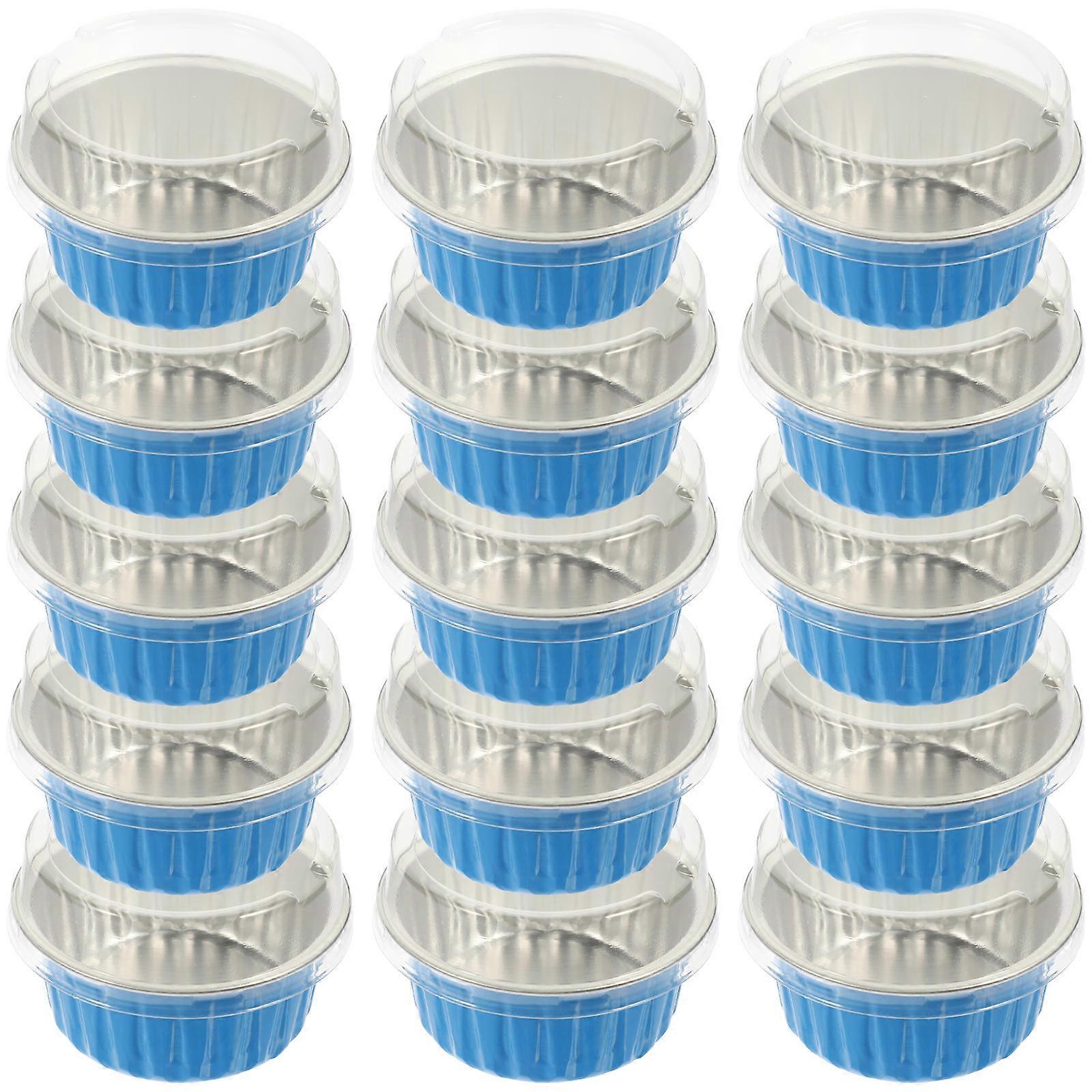 Aluminum Foil Cupcake Cups Baking Cups Disposable for Kitchen 50Pcs
