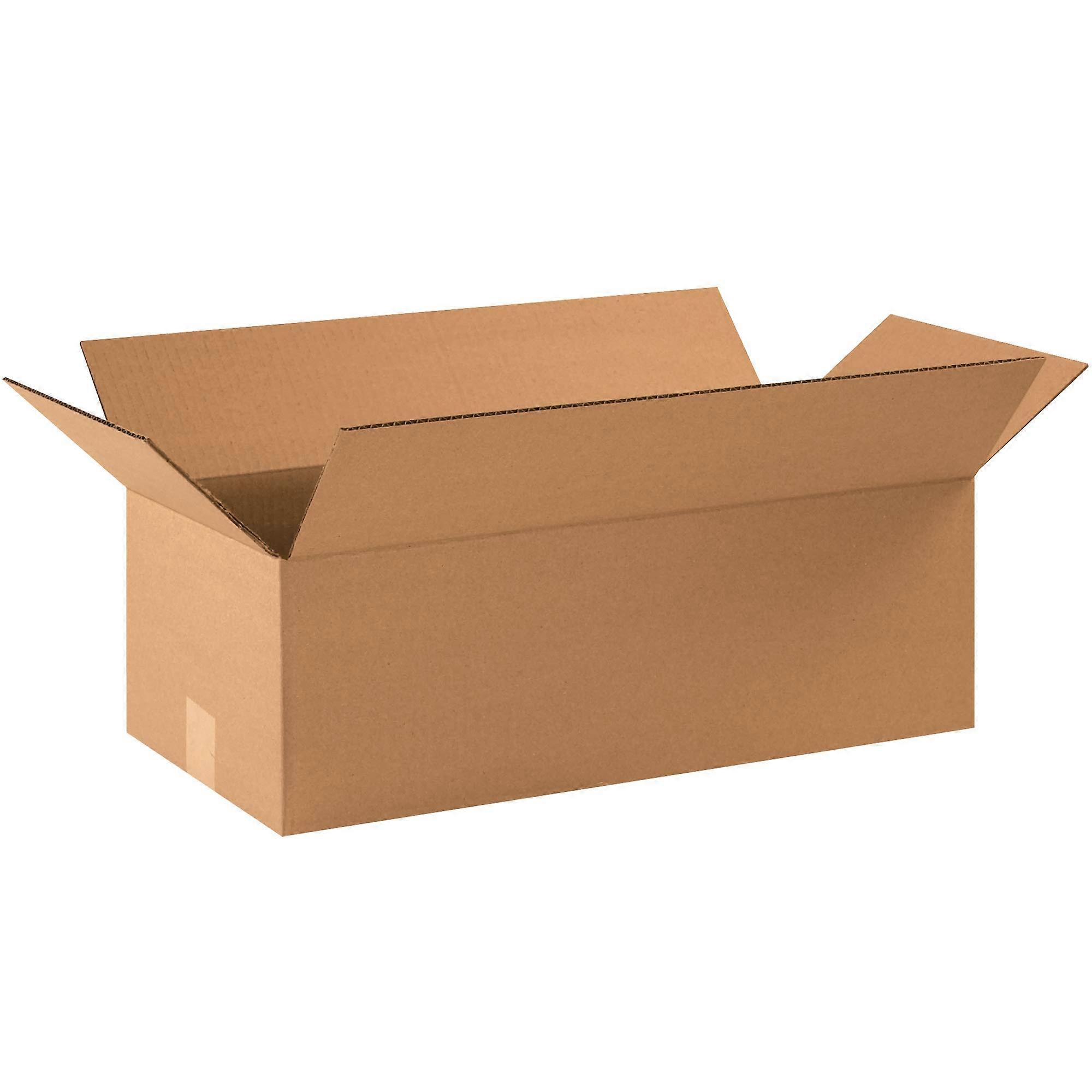 Corrugated  Boxes 22x10x6 Kraft Mailing Boxes, Durable Flat Pack 25Pack Bulk Supply