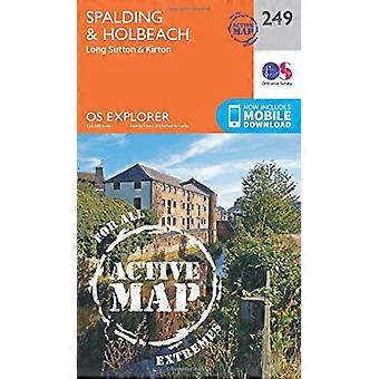 OS Explorer kaart actief (249) Spalding en Holbeach (OS Explorer actieve kaart)