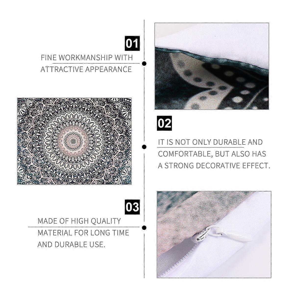 Mandala Printed Pillow Case Cover Provides Decorative Function 1Pcs